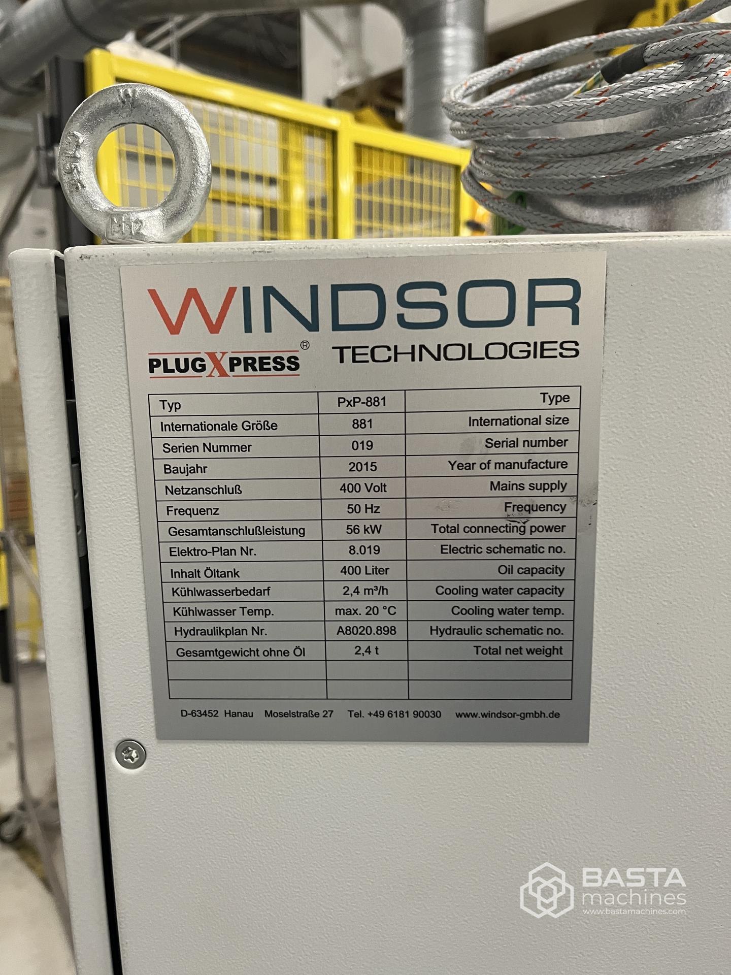 Windsor PxP-881 (2015) external injection unit Ø = 55 mm