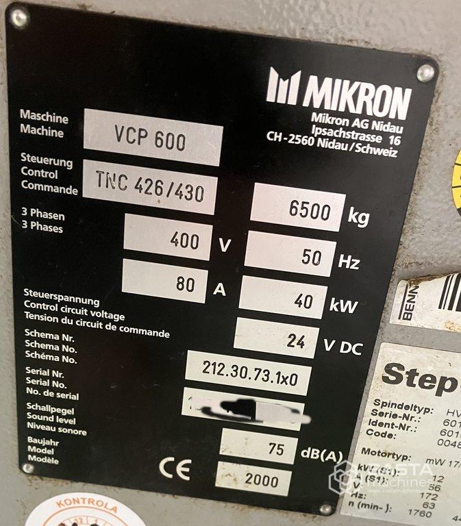 MIKRON VCP 600 (2000)