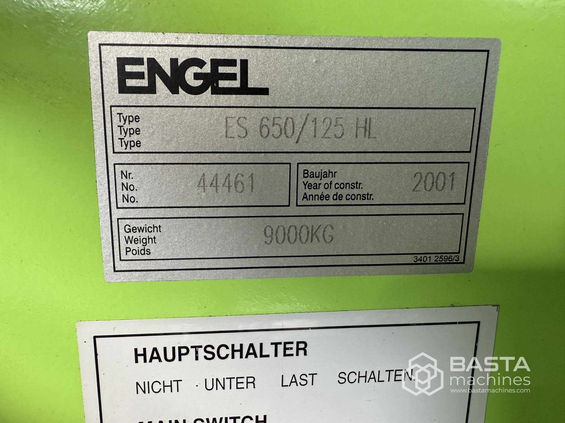Engel ES650/125HL (2001) tiebar less machine 