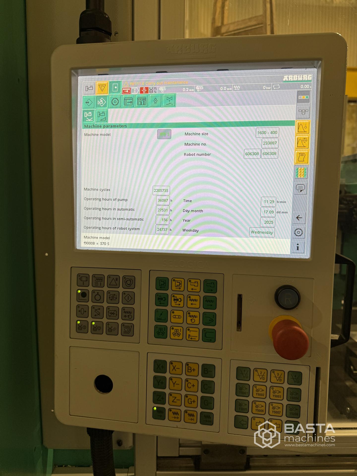 Arburg 570S 1600-400 (2015) Arburg multilift robot