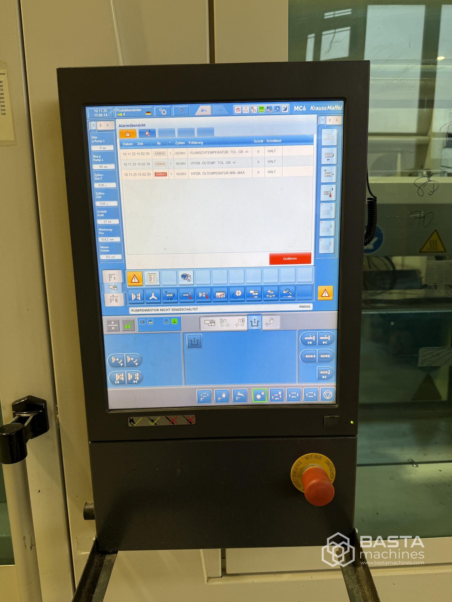 Krauss Maffei KM250-1400CX (2014) blue power LRX150 linear robot robot