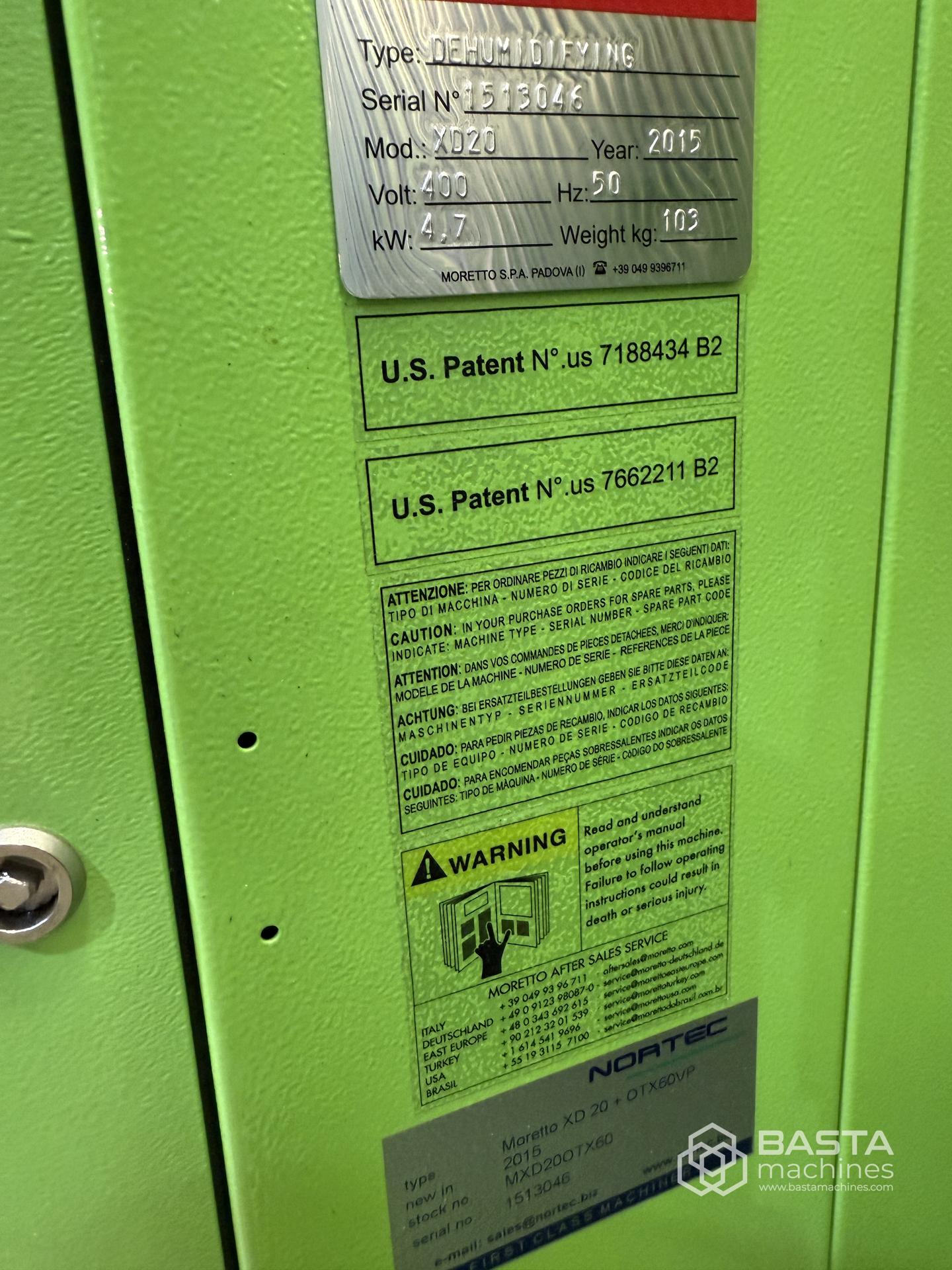 Moretto dryer XD20 (2015)