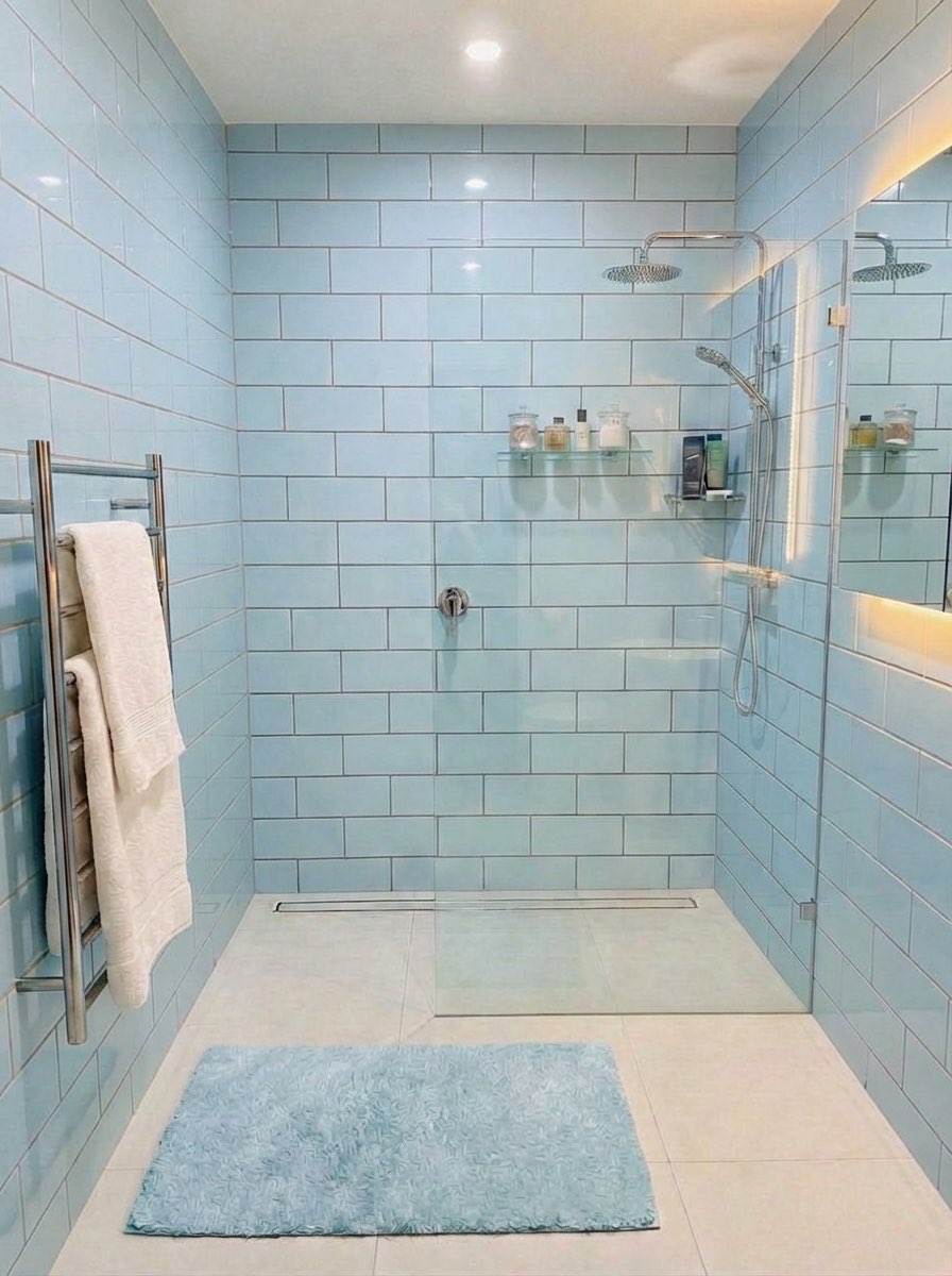 Small bathroom makeover with updated fixtures - bathroom redesign idea