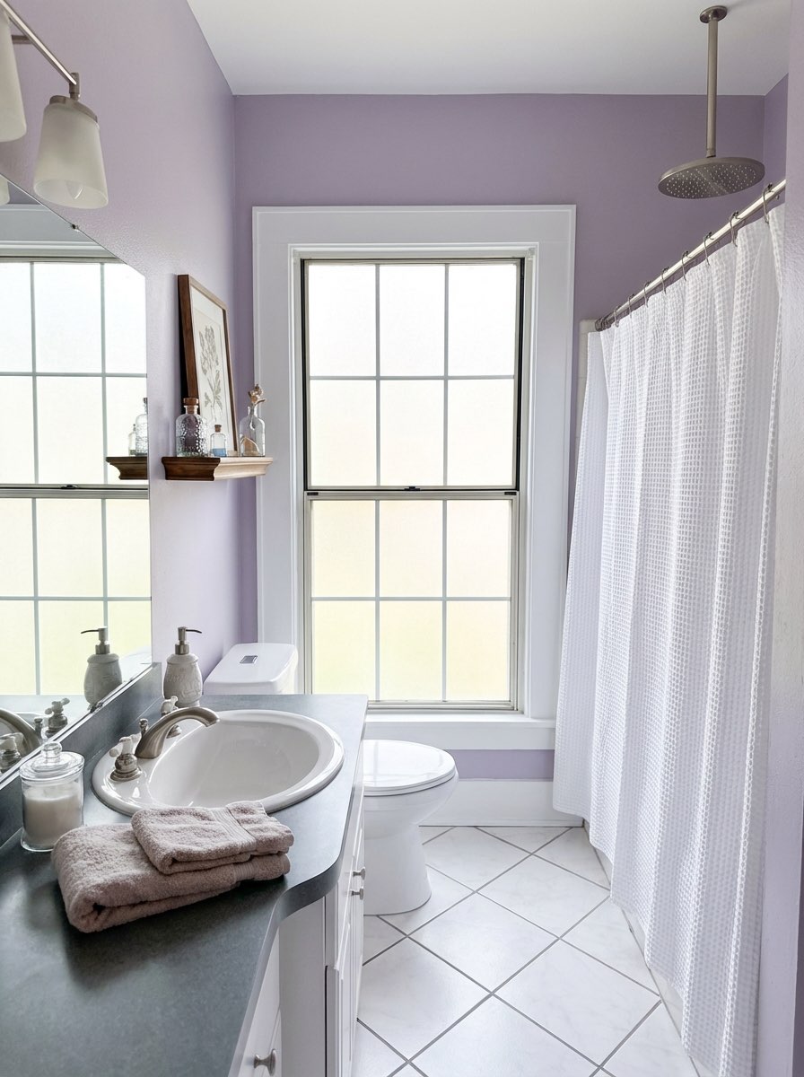 Small bathroom makeover with updated fixtures - bathroom redesign idea