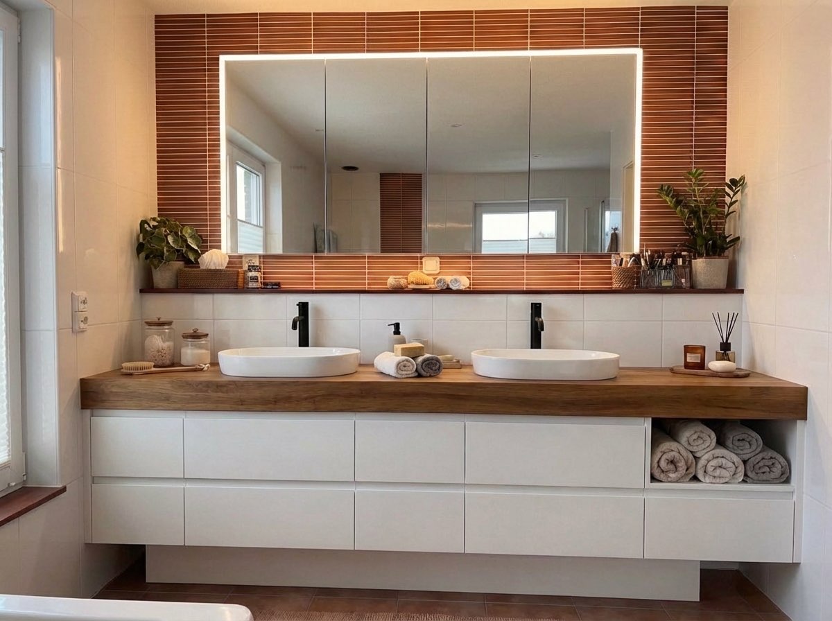 Small bathroom makeover with updated fixtures - bathroom redesign idea