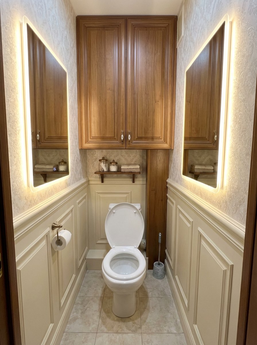 Modern bathroom transformation with new tile and vanity - AI bathroom remodel