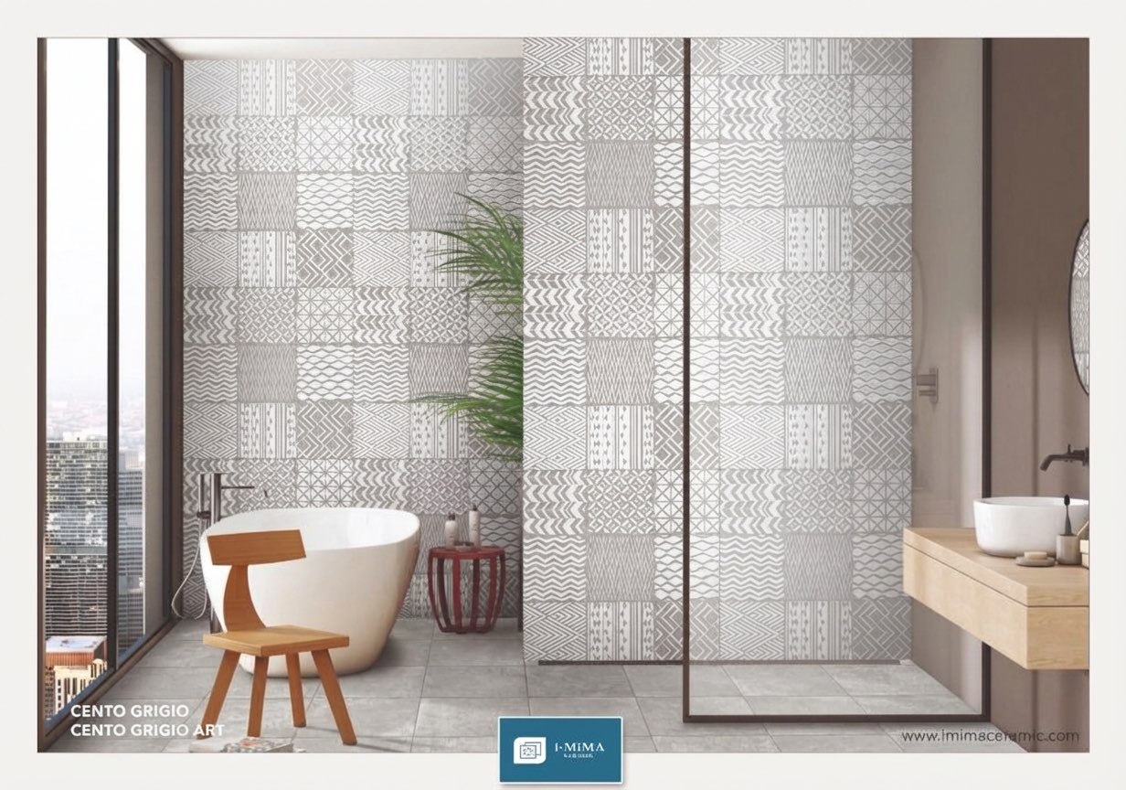 Hexagonal tile bathroom floor transformation - before and after