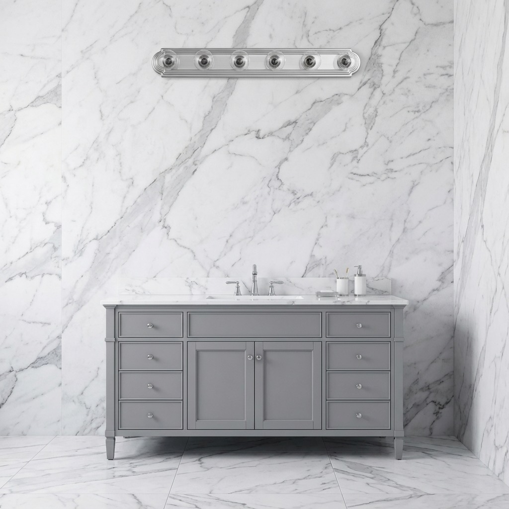 Geometric patterned bathroom wall tile replacement - contemporary design idea