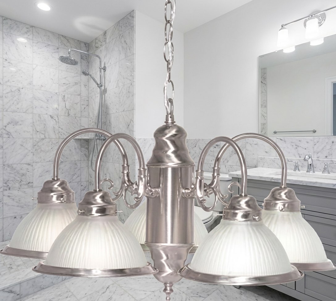 Bathroom wall tile replacement with subway pattern - AI design