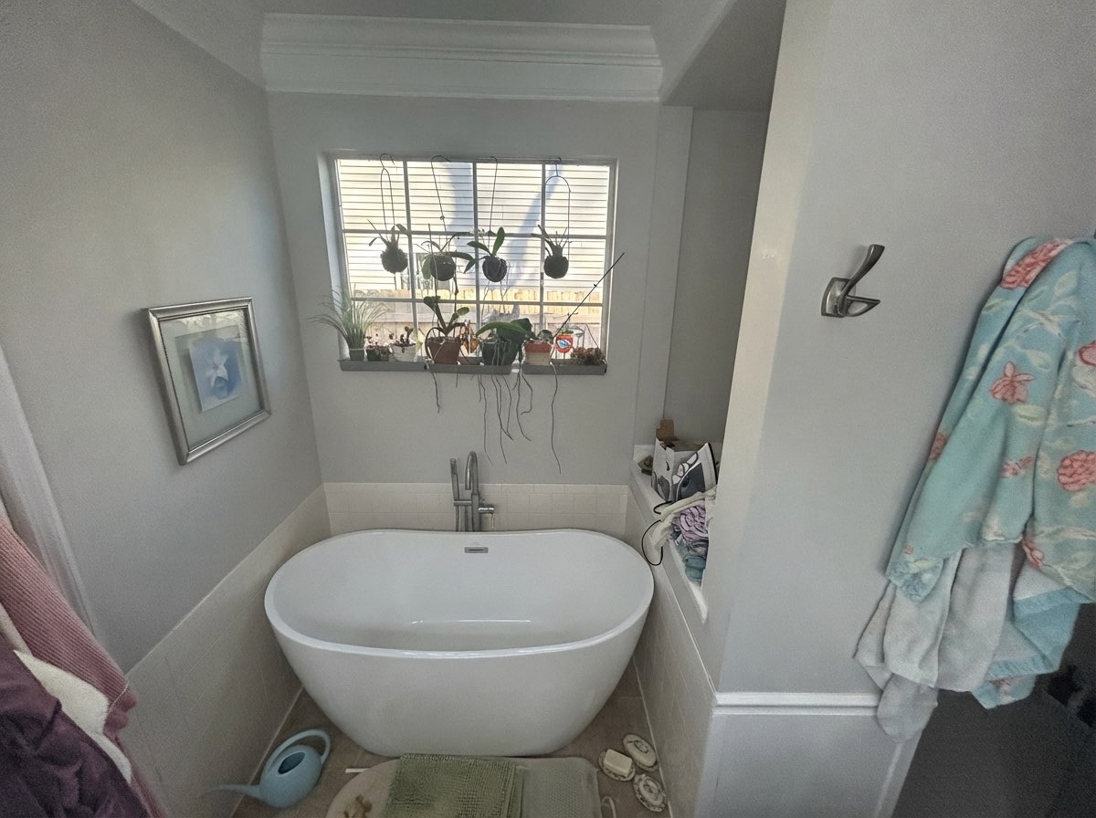 Bathroom lighting replacement with modern sconces and recessed lights