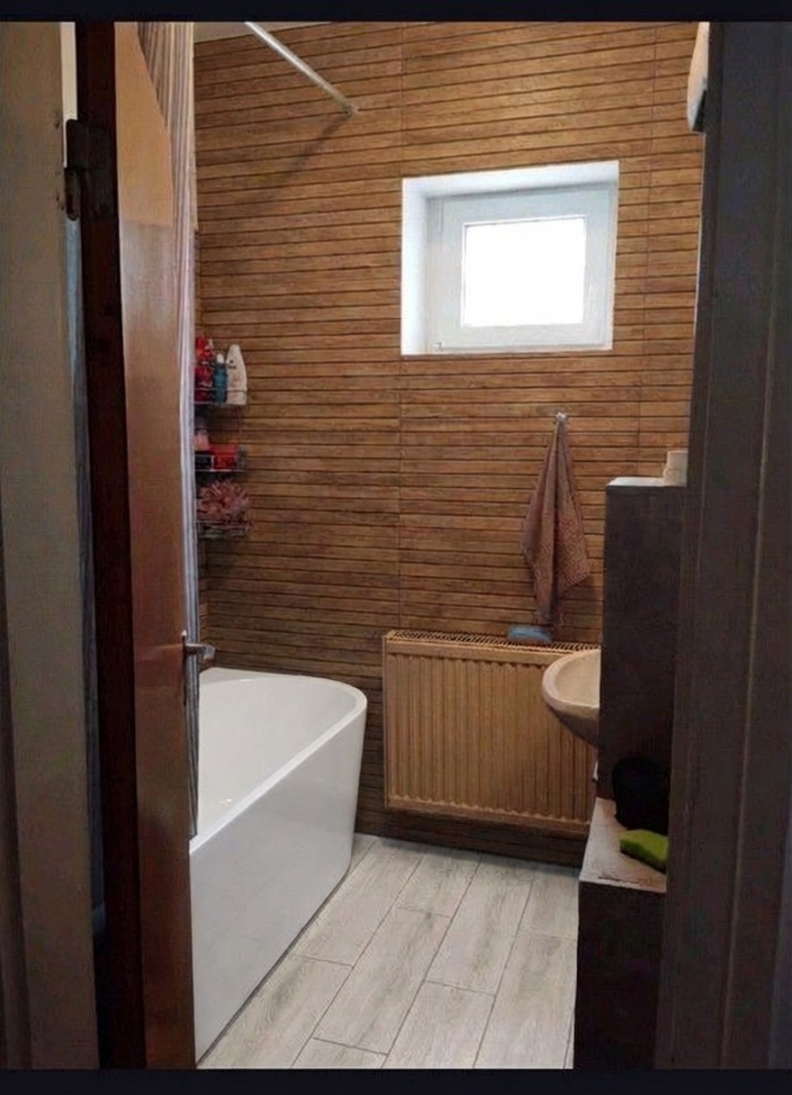 Freestanding tub replacement for a built-in soaking tub - bathroom upgrade