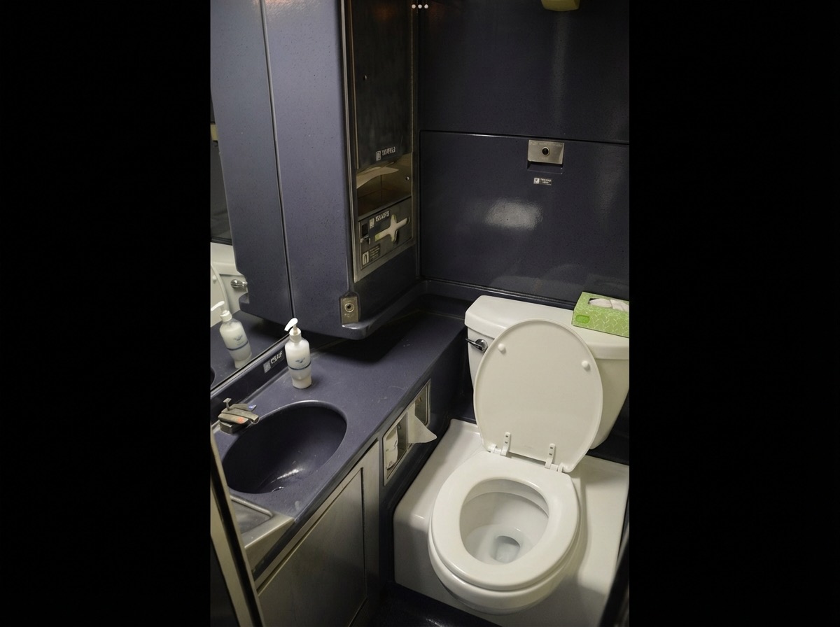 Toilet replacement with modern wall-hung design - AI generated bathroom