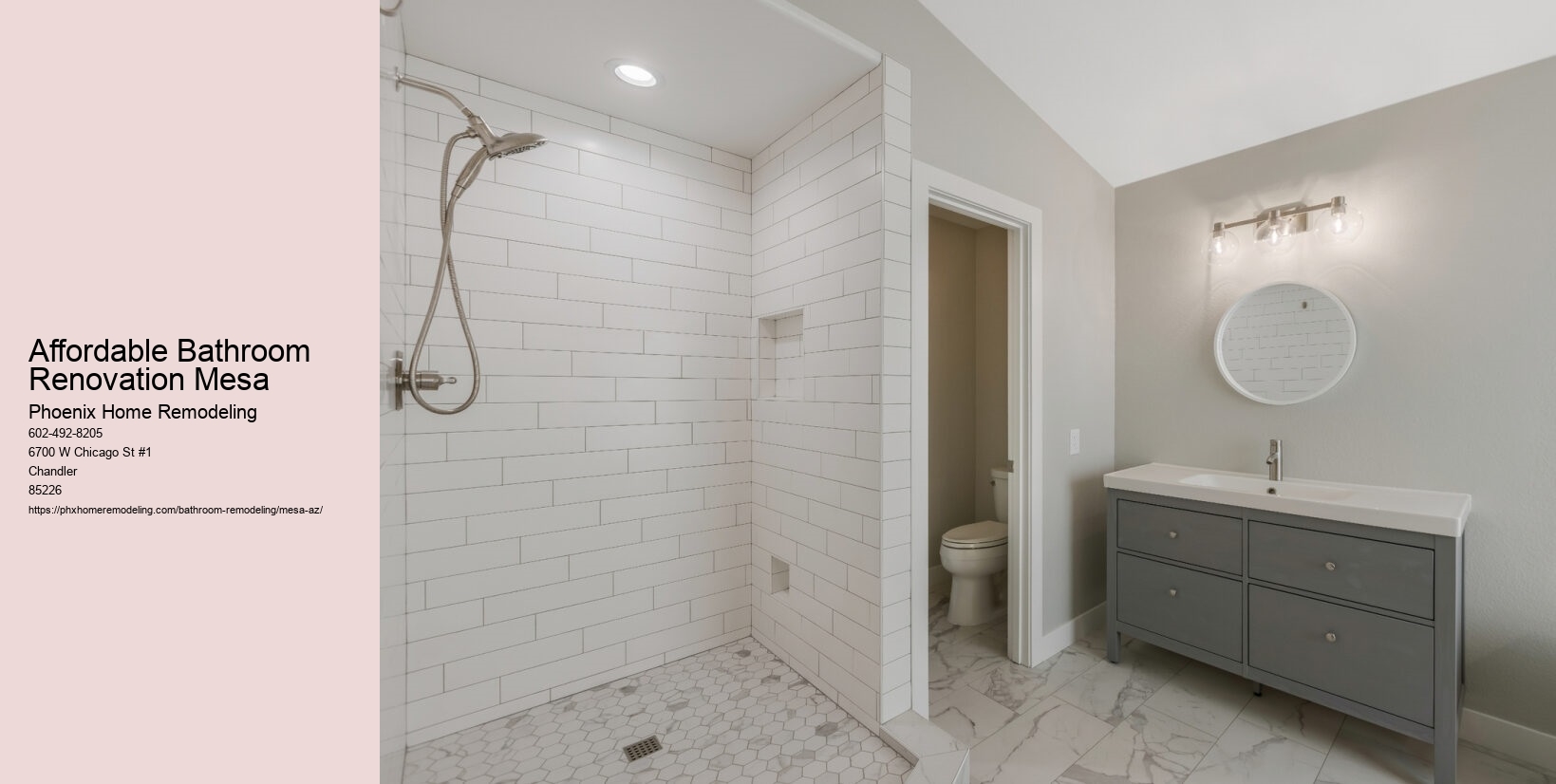 Affordable Bathroom Renovation Mesa