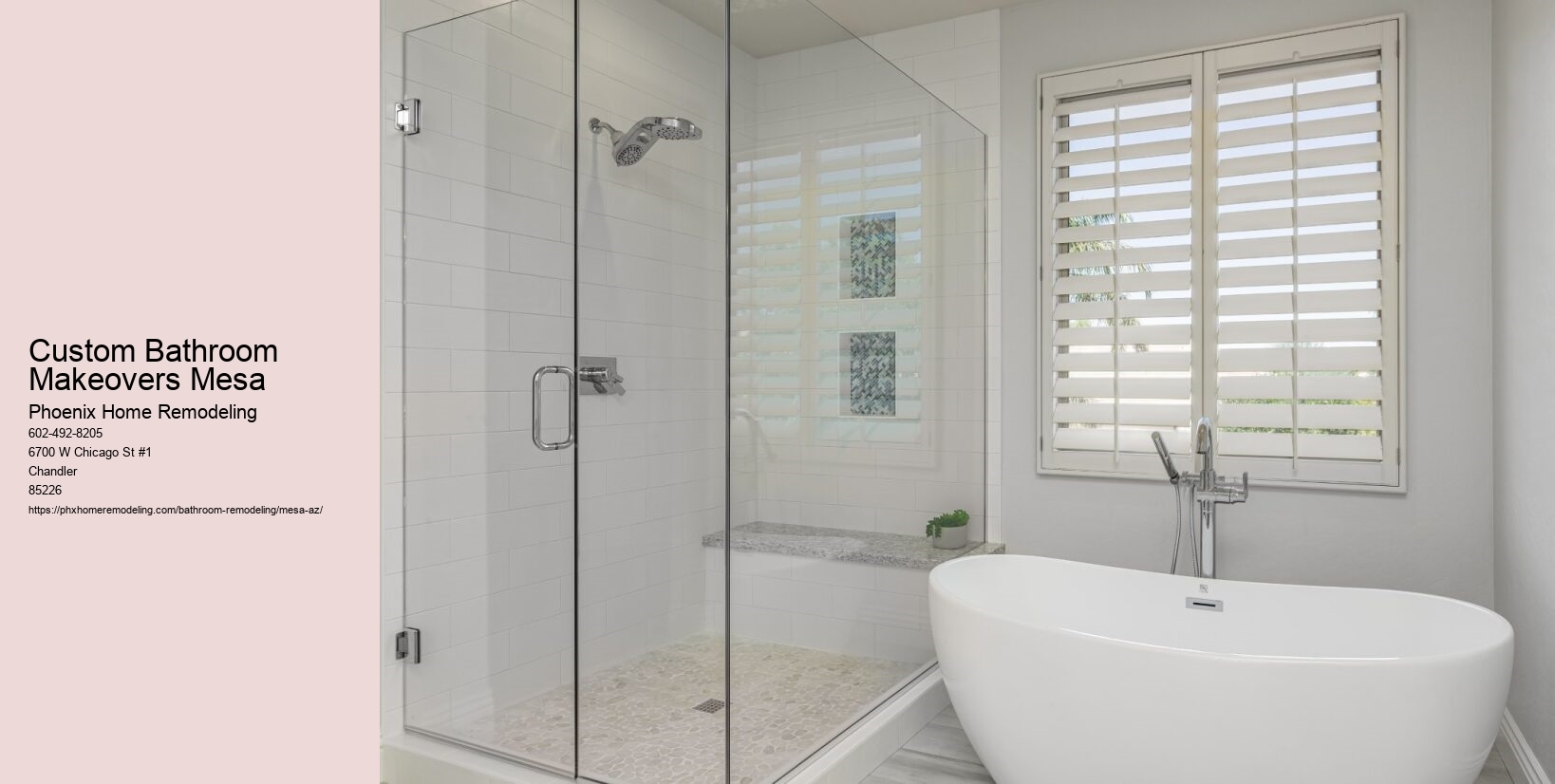 Custom Bathroom Makeovers Mesa