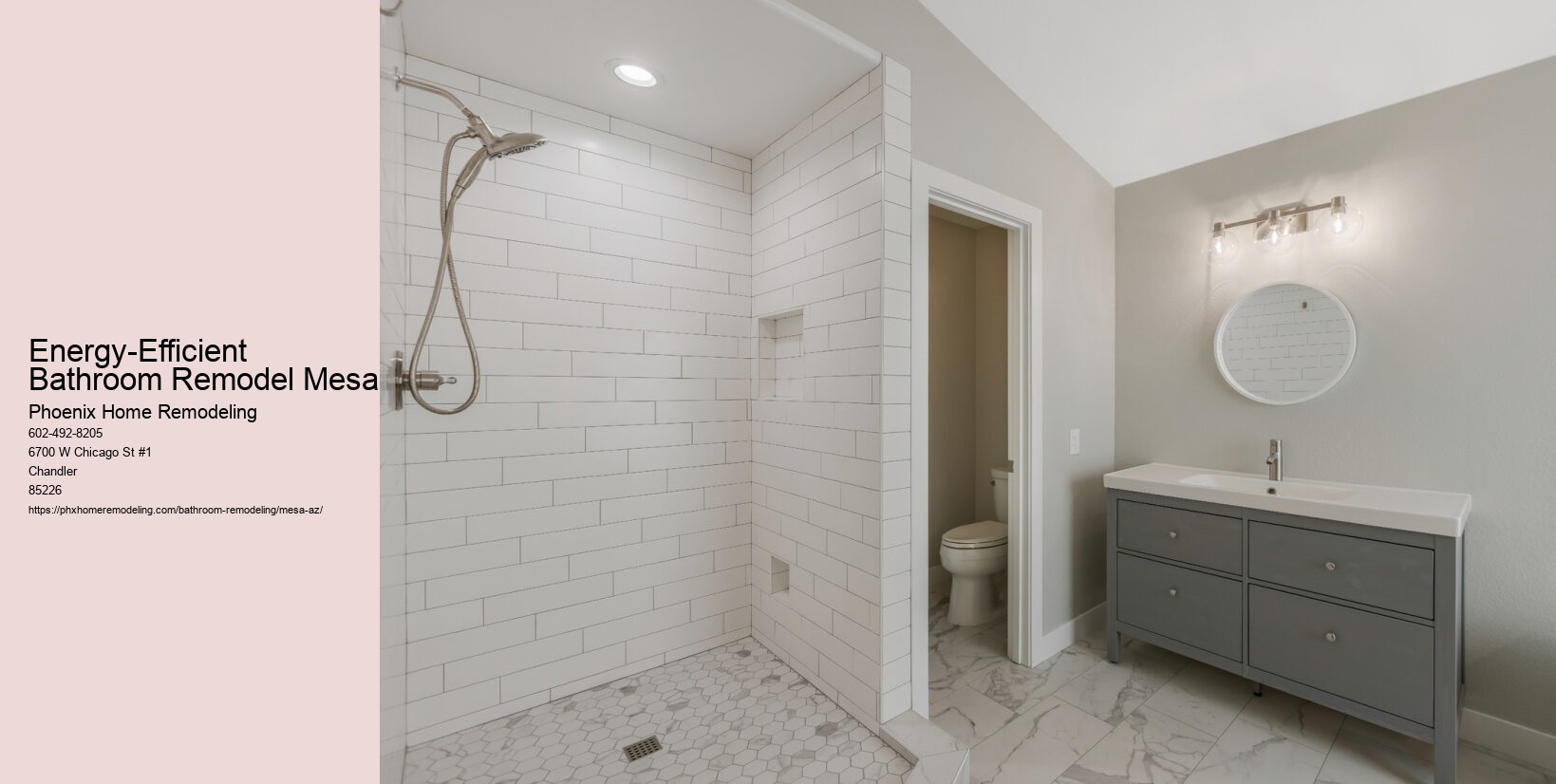 Energy-Efficient Bathroom Remodel Mesa