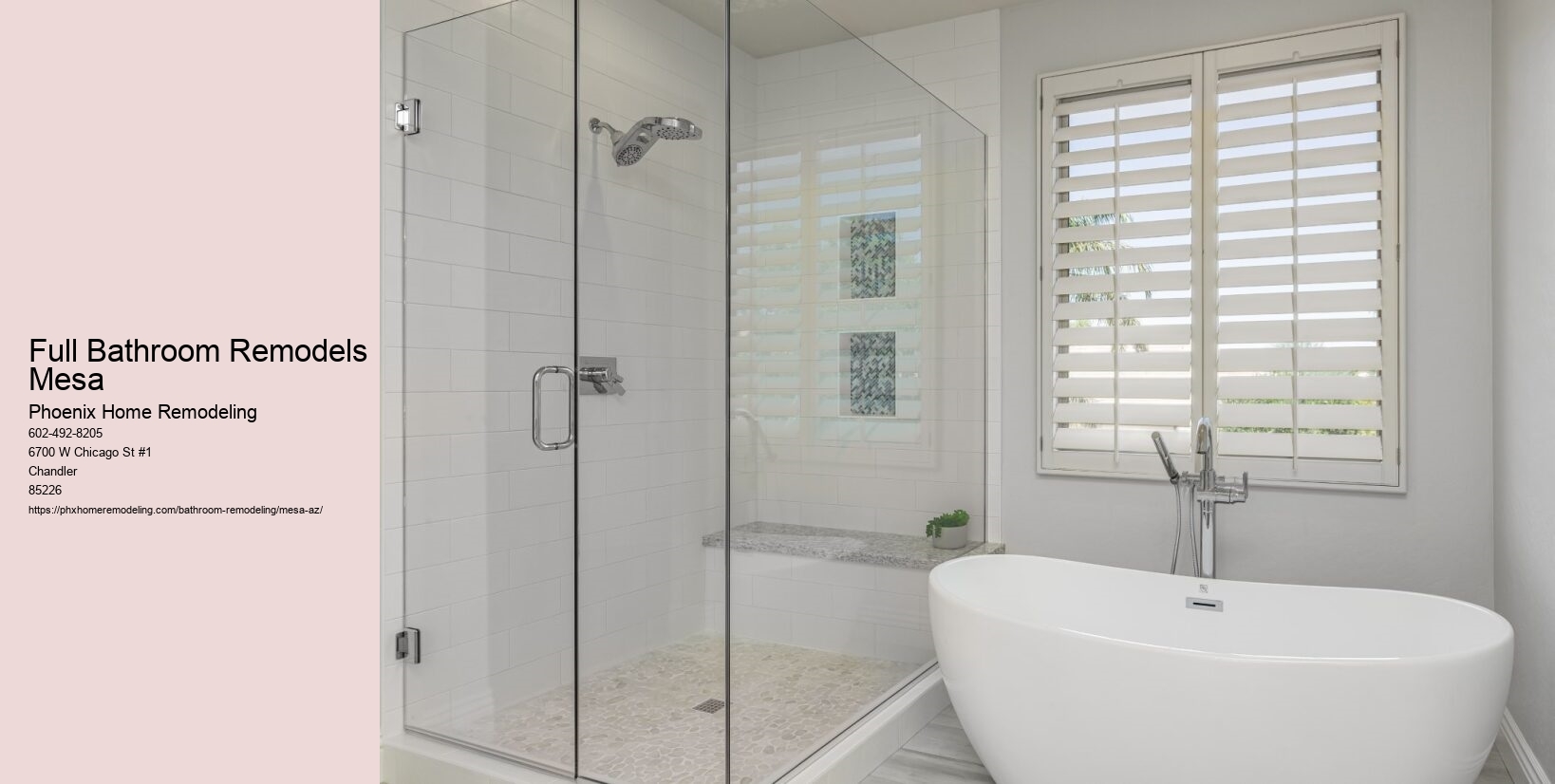 Full Bathroom Remodels Mesa