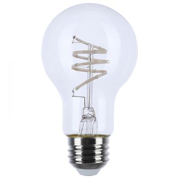 Satco Products Reminiscent™ Medium Base Vintage Gray Coil Filament LED Bulbs. 6W/A19/2700K/CL/120V. Clear. 24/case.