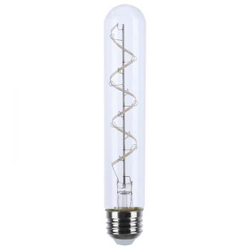 Satco Products Reminiscent™ Medium Base Vintage Gray Coil Filament LED Bulbs. 6W/T9/2700K/CL/120V. Clear. 24/case.