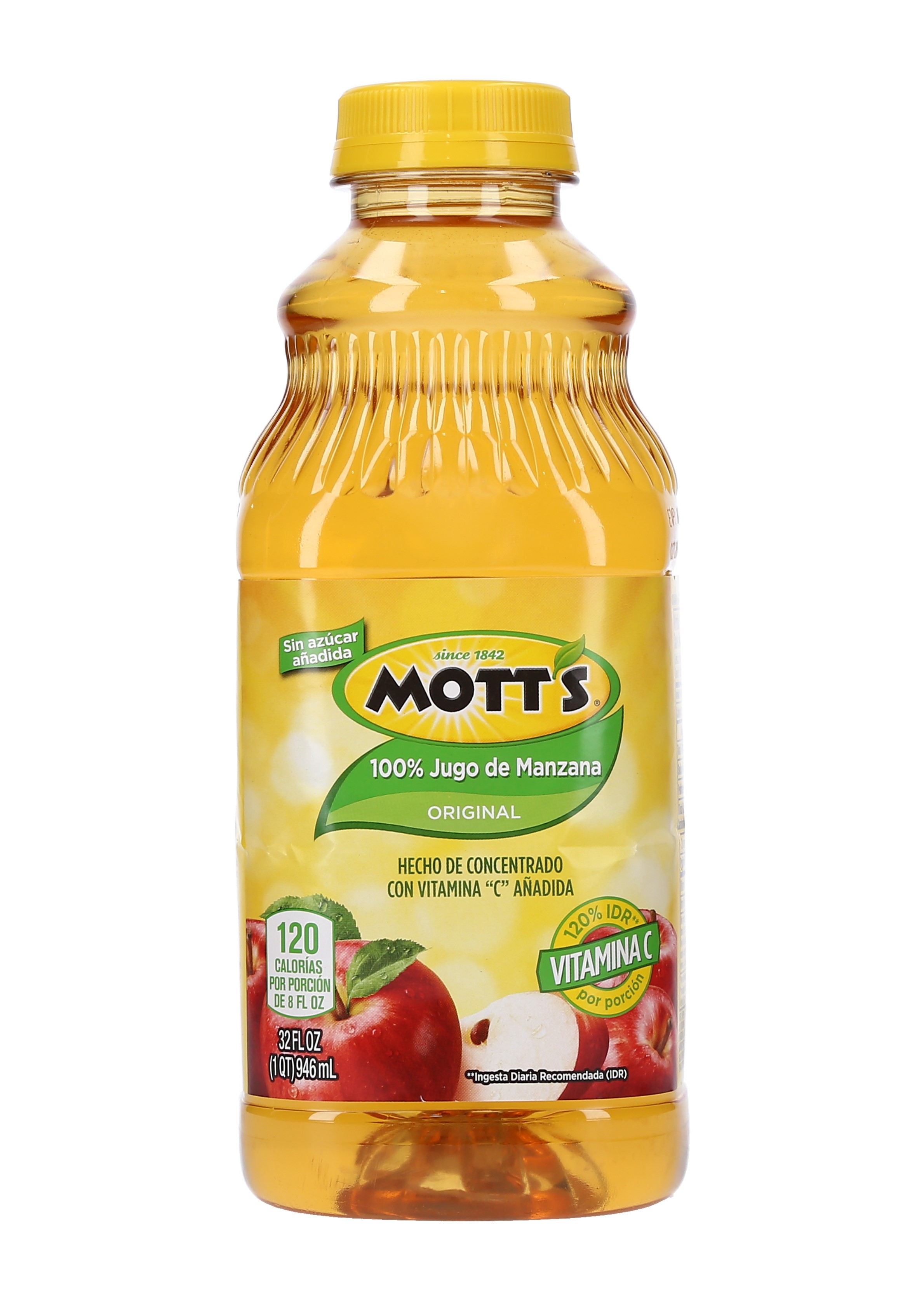 JUGO DE MANZANA 100% MOTT S CAJA 12/32 ONZ.