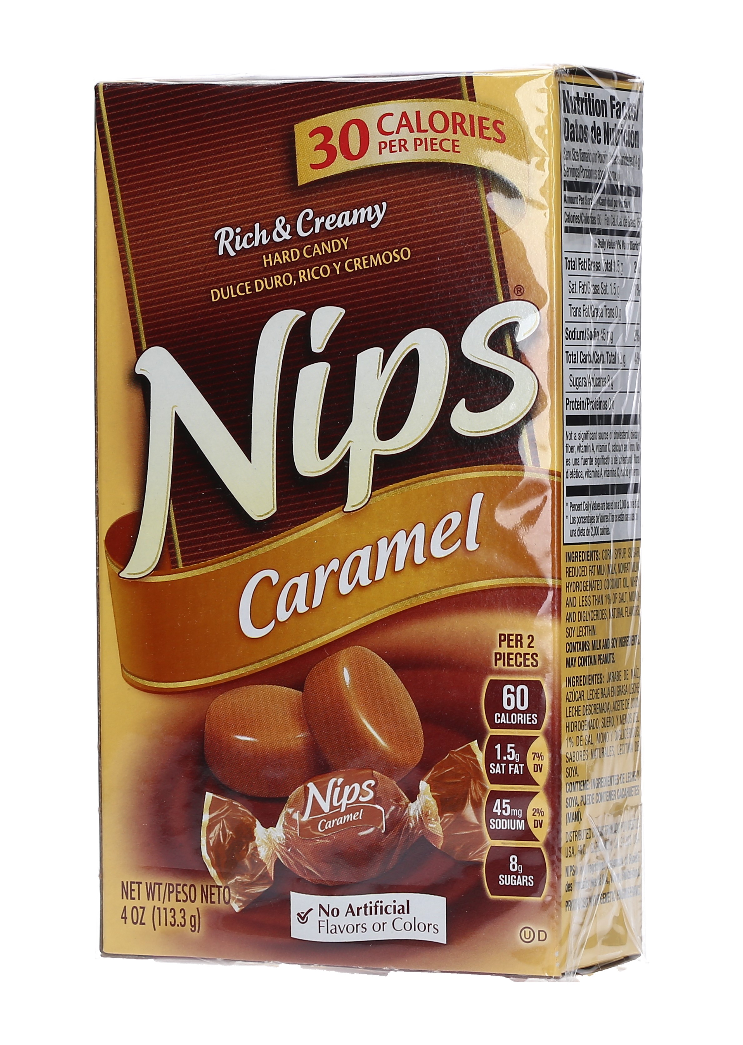 CARAMELOS CARAMEL NIPS             54243 CAJA 12/4 OZ.