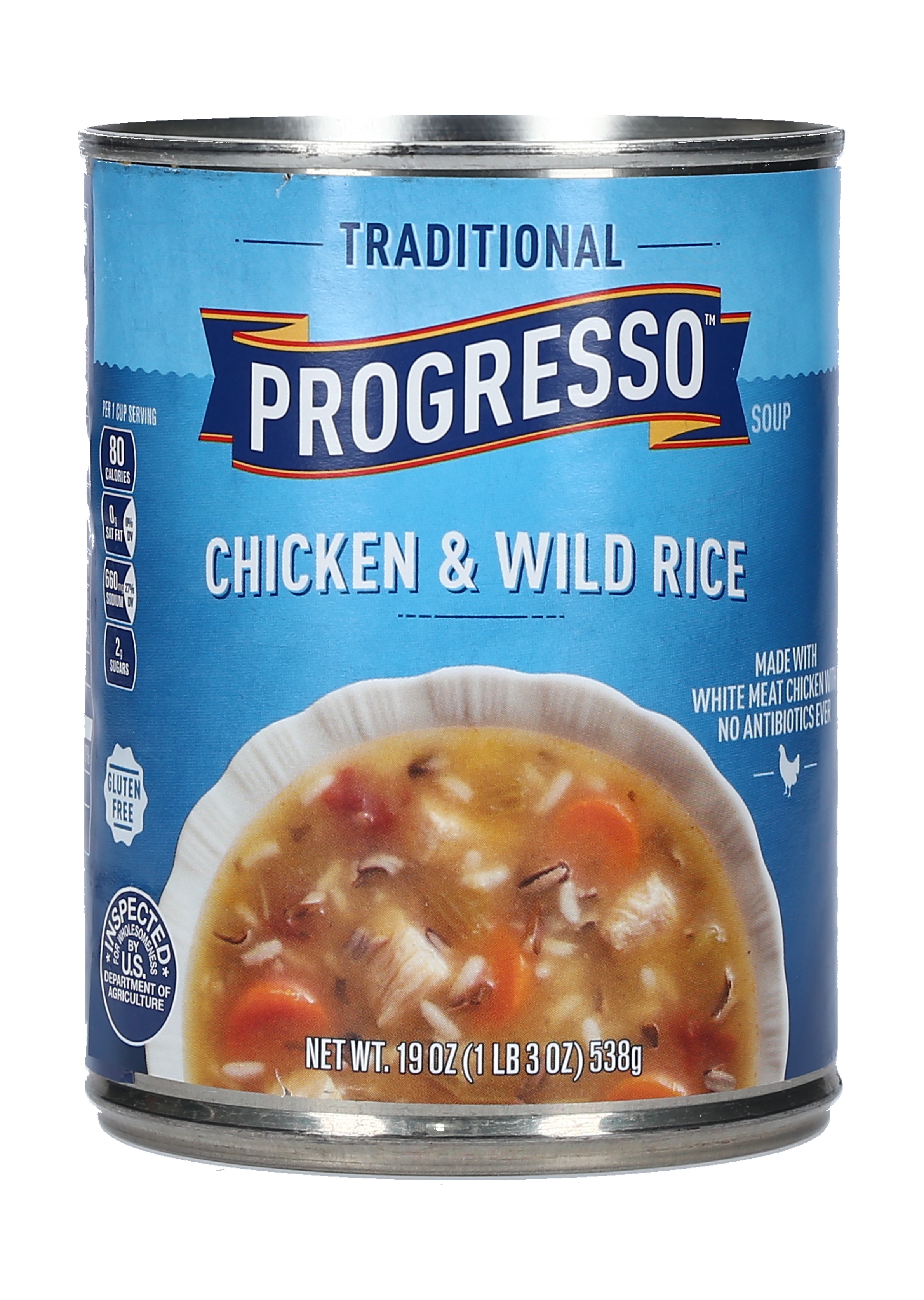 SOPA DE POLLO Y ARROZ SALVAJE PROGRESSO CAJA 12/19 ONZ.