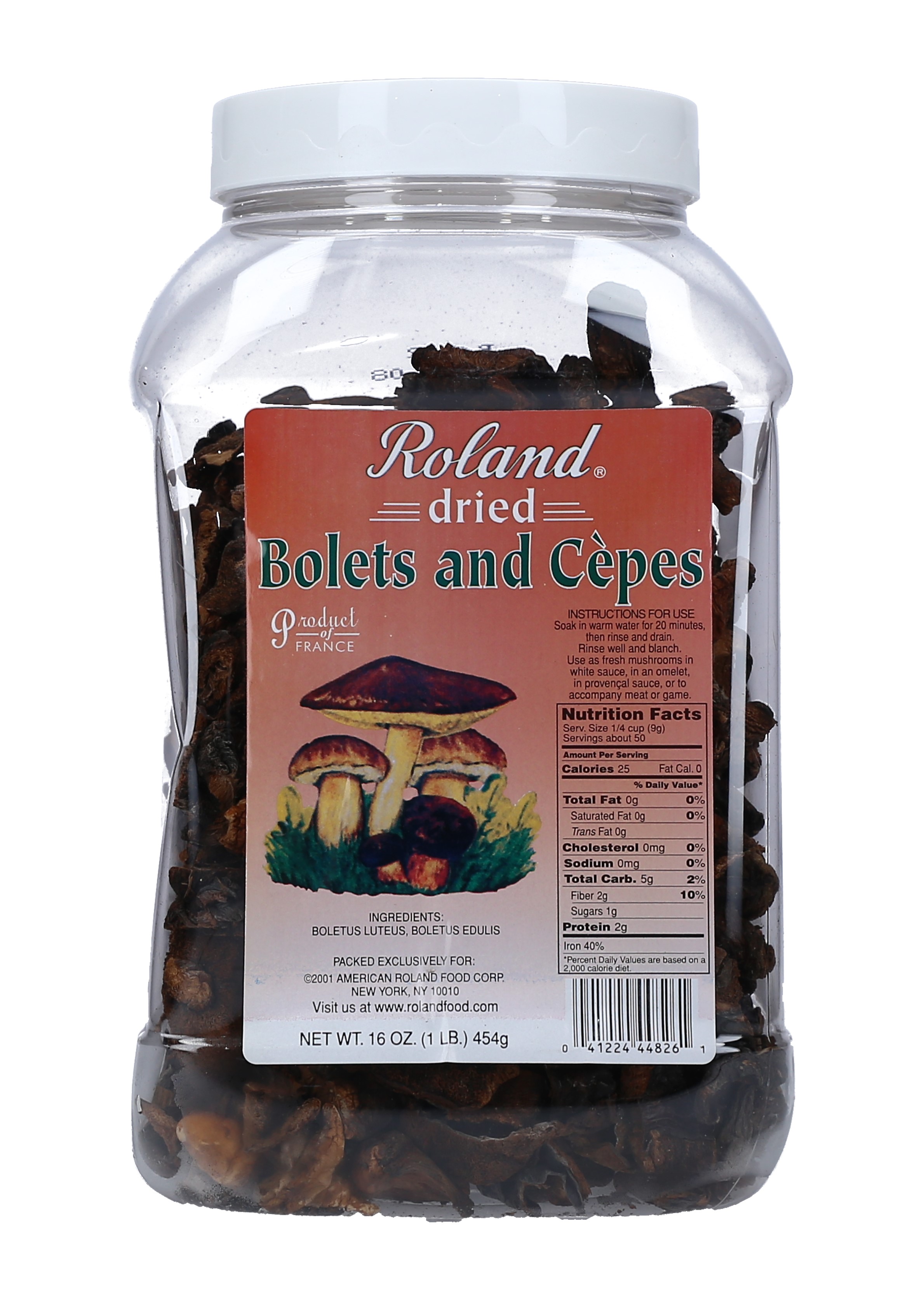 HONGO SECO SLICED BOLE&CEPES ROLAND44826 POTE 1/16 OZ.