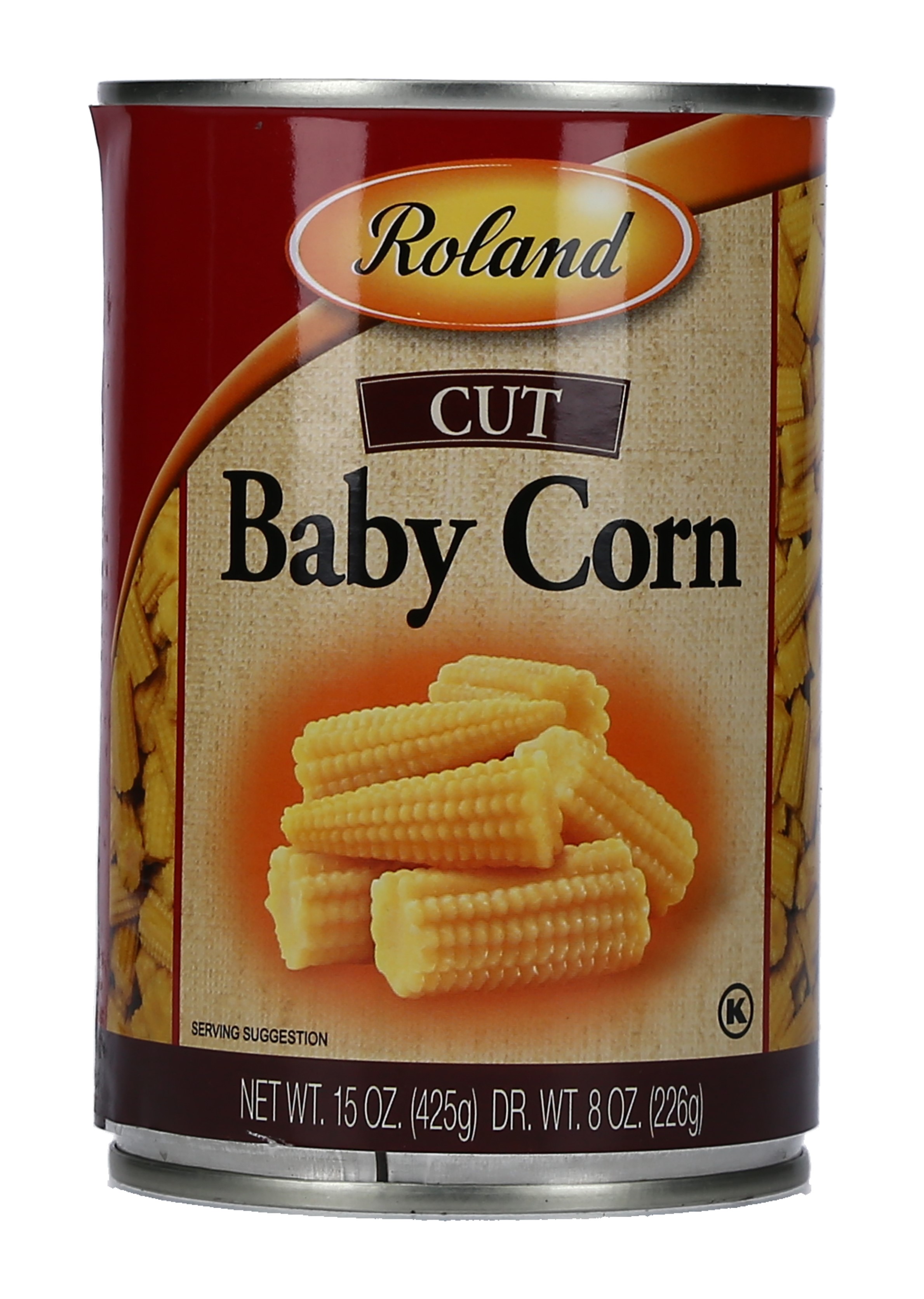 MAIZ BABY CORN (CORTADO) ROLAND    45106 CAJA 24/15 OZ.