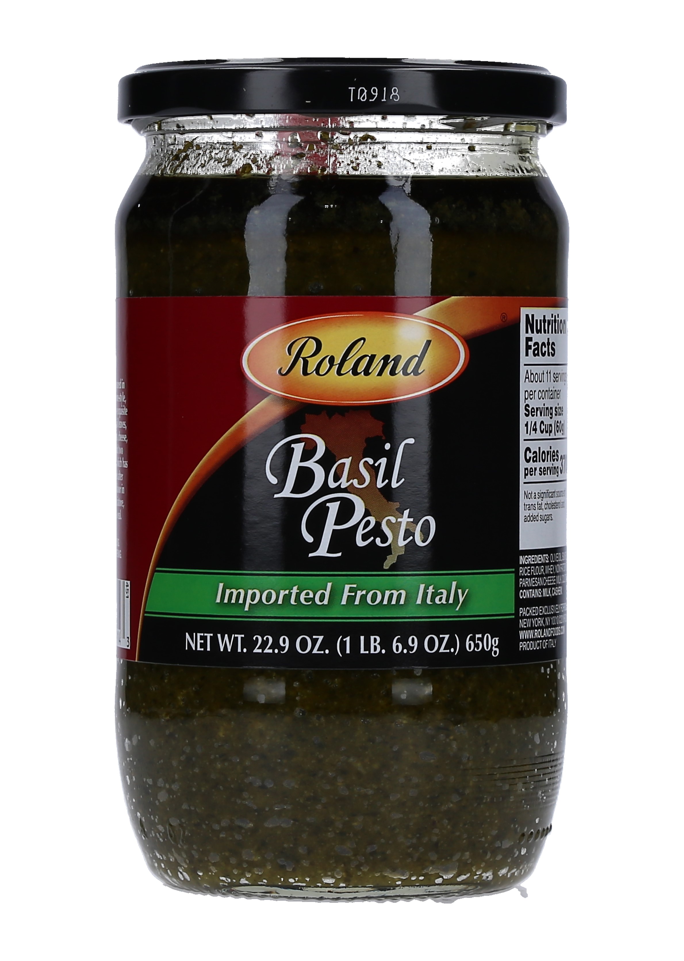 SALSA PESTO BASIL ACEI OLIVA ROLAND46914 CAJA 6/23 OZ.