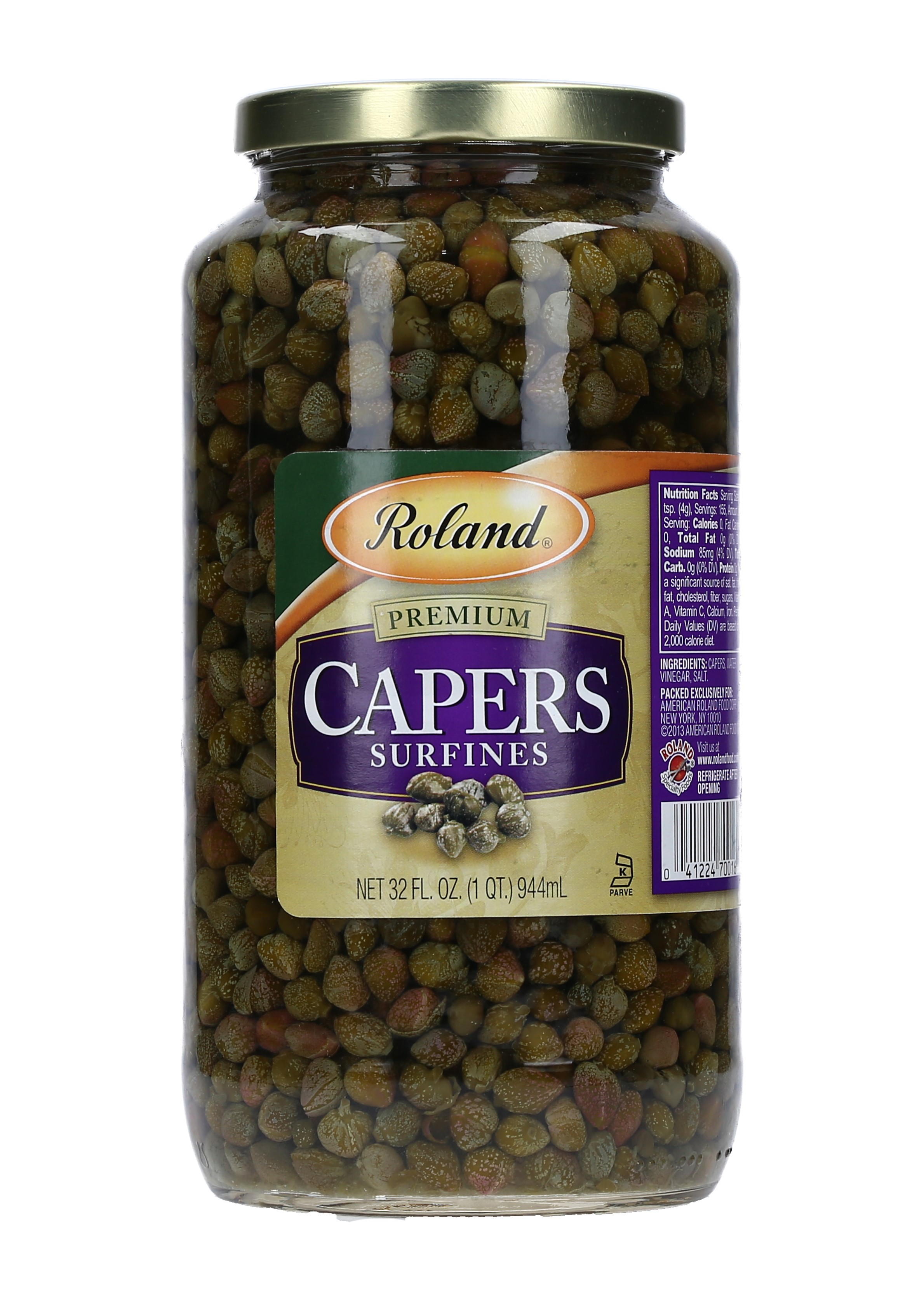 ALCAPARRAS SURFINE (7-8MM) ROLAND  70016 CAJA 6/32 ONZ.