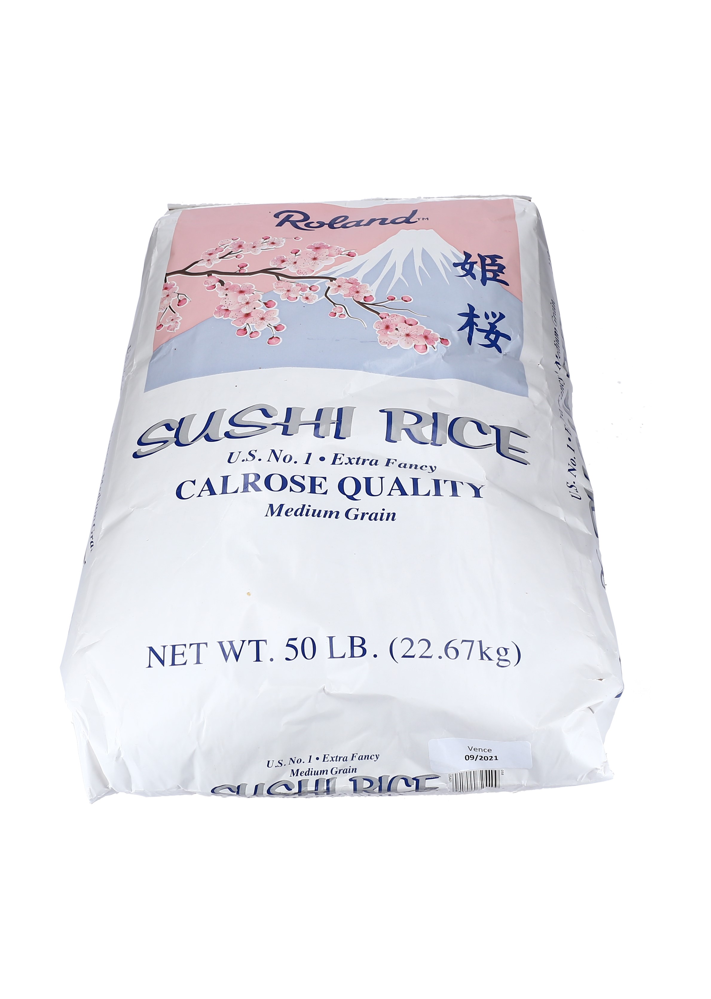ARROZ SUSHI CALROSE ROLAND         72540 SACO 1/50 LBS.