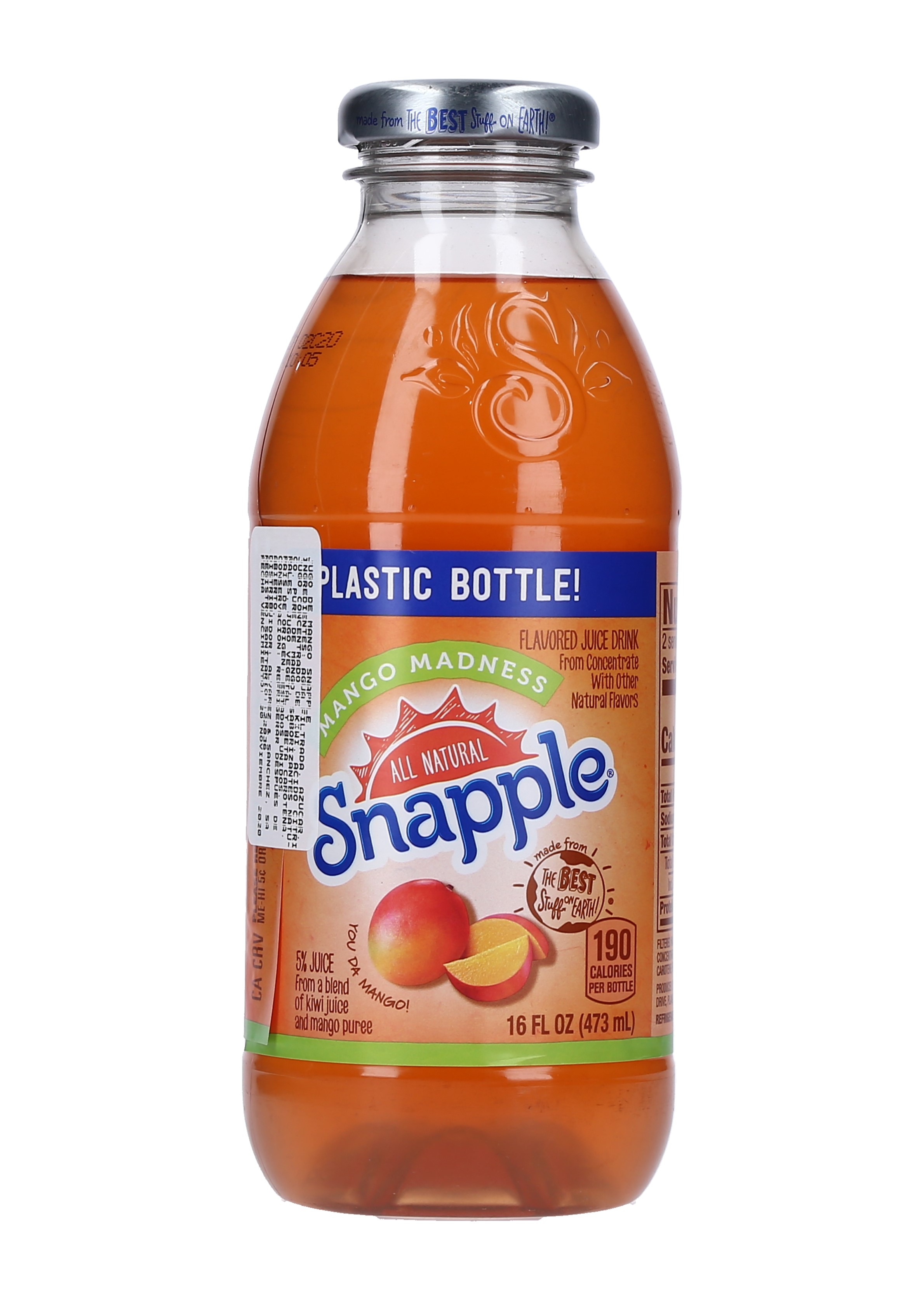 BEBIDA MANGO MADNESS SNAPPLE(PET)0099494 CAJA 24/16 OZ.