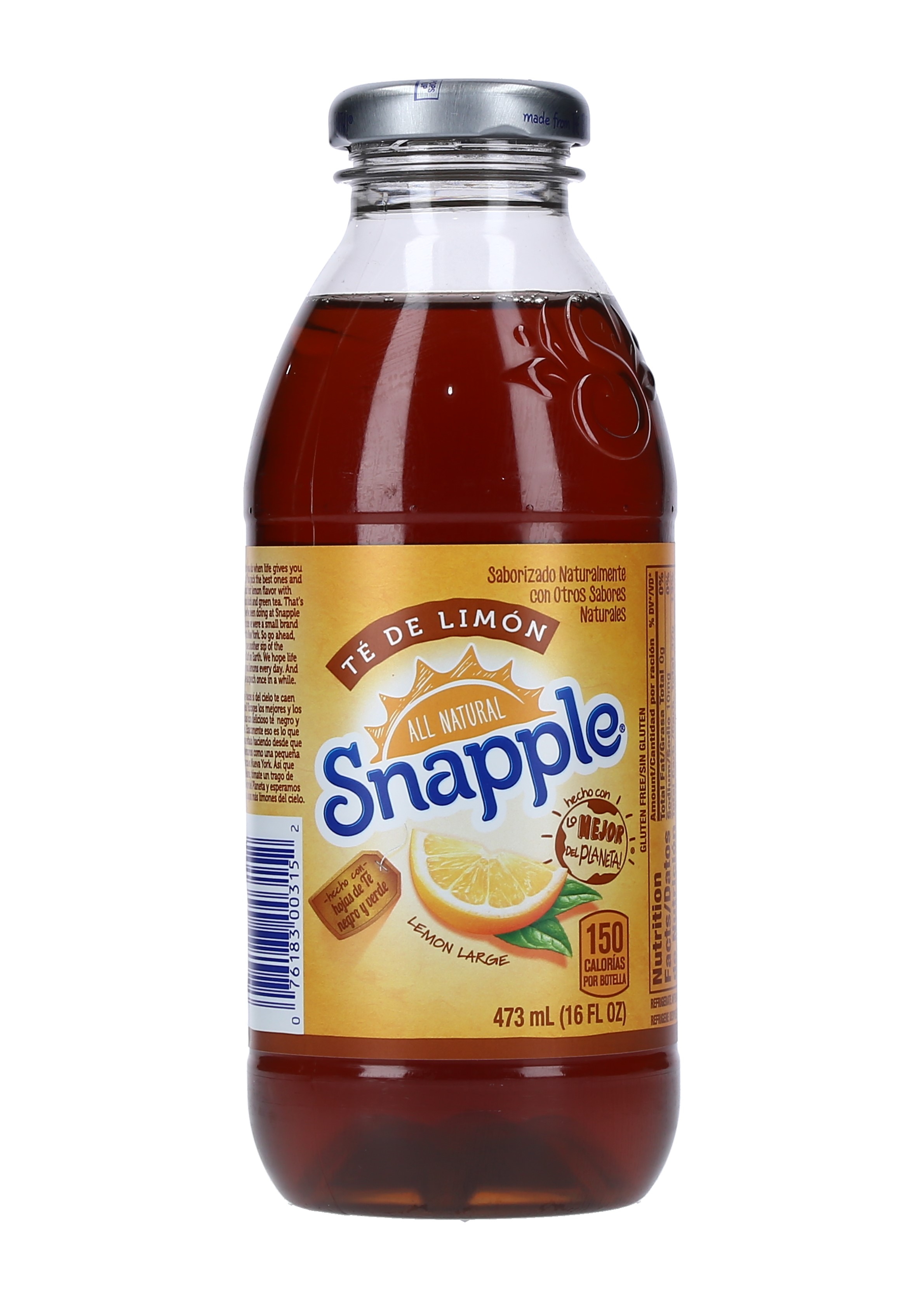BEBIDA LEMON TEA SNAPPLE (PET)  10114767 CAJA 24/16 OZ.