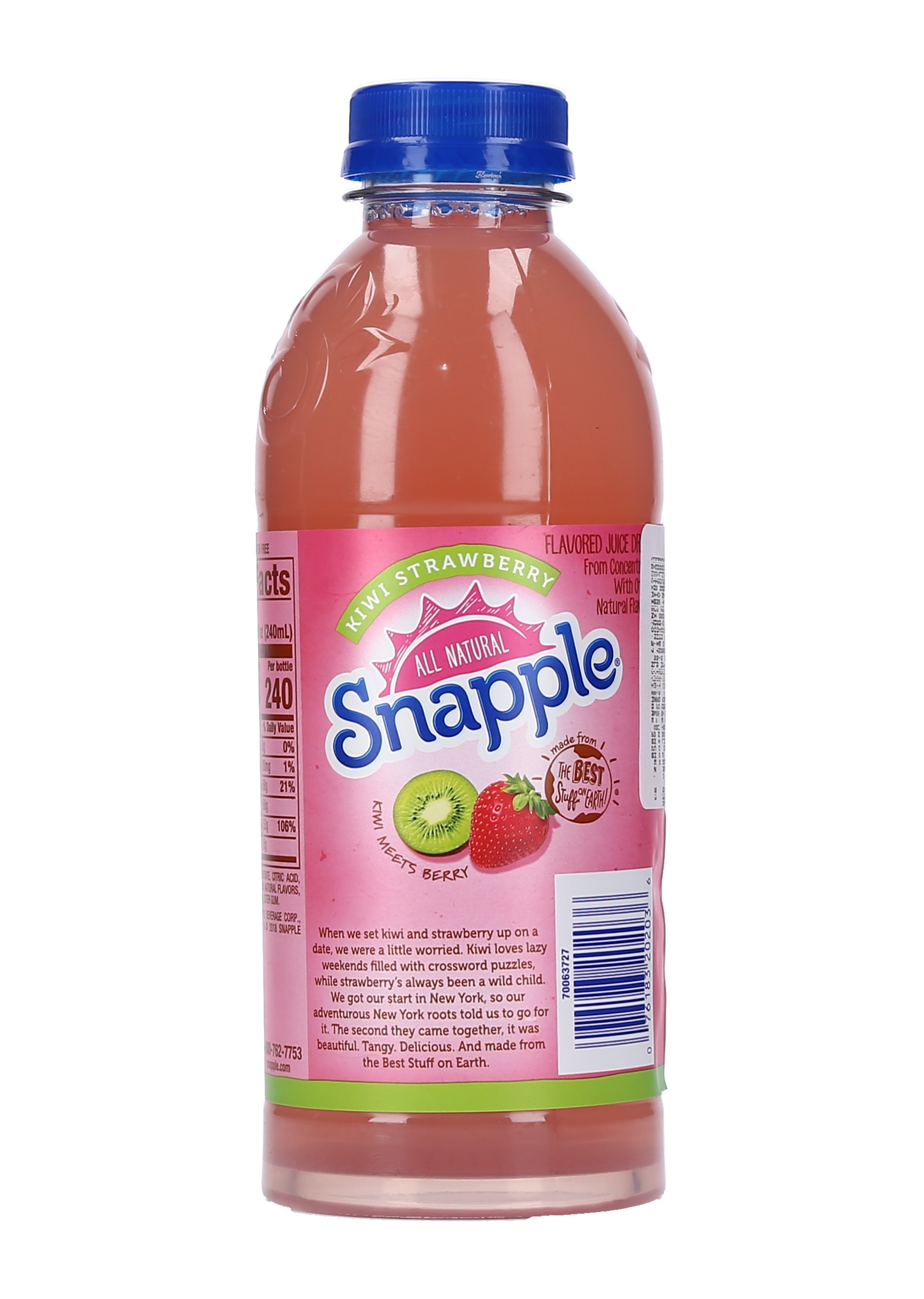 BEBIDA KIWI FRESA SNAPPLE (PET) 10142152 CAJA 24/20 OZ.