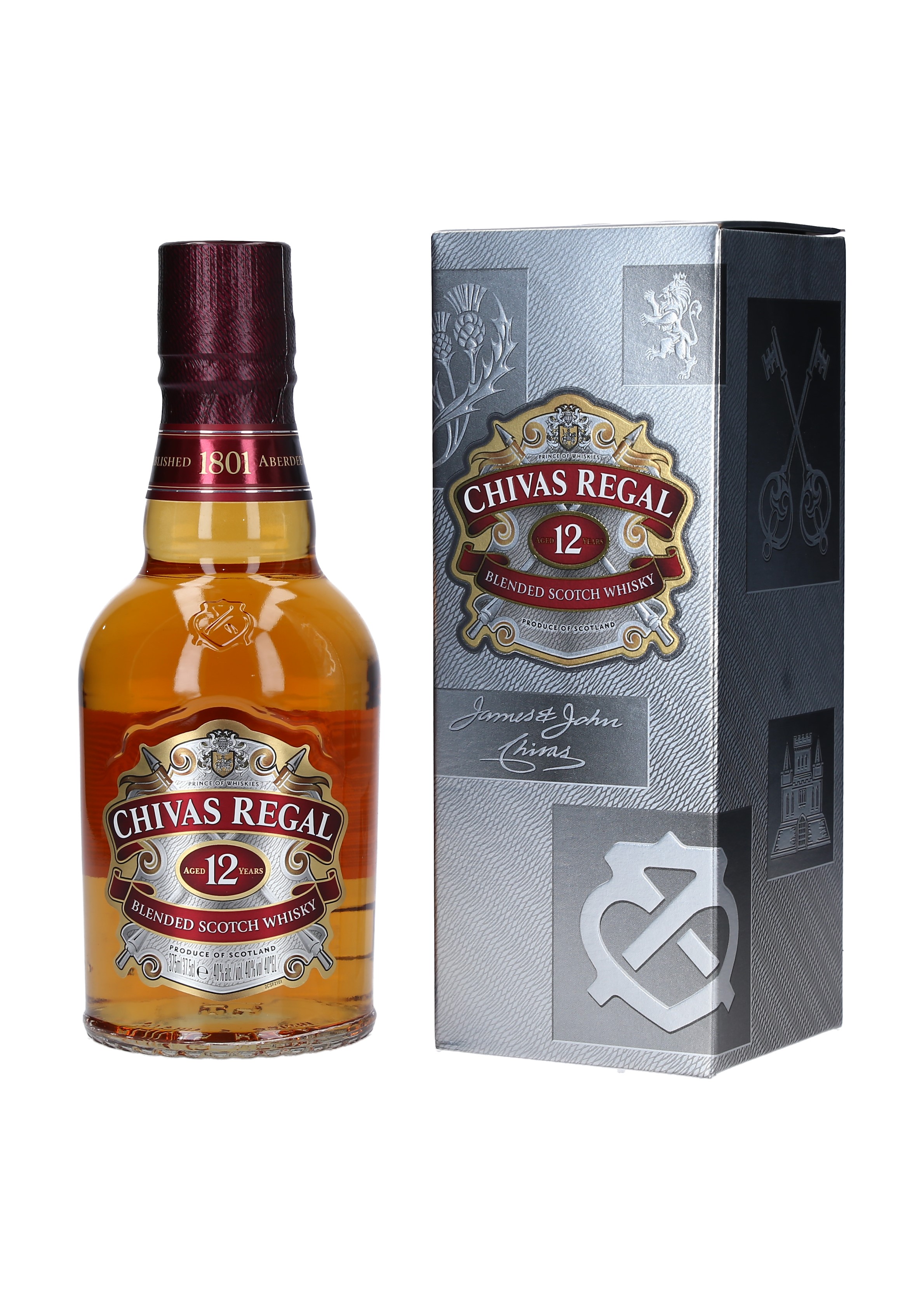 WHISKY ESC 12 AÑOS CHIVAS REGAL(REPLICA) CAJA 12/37.5 CL