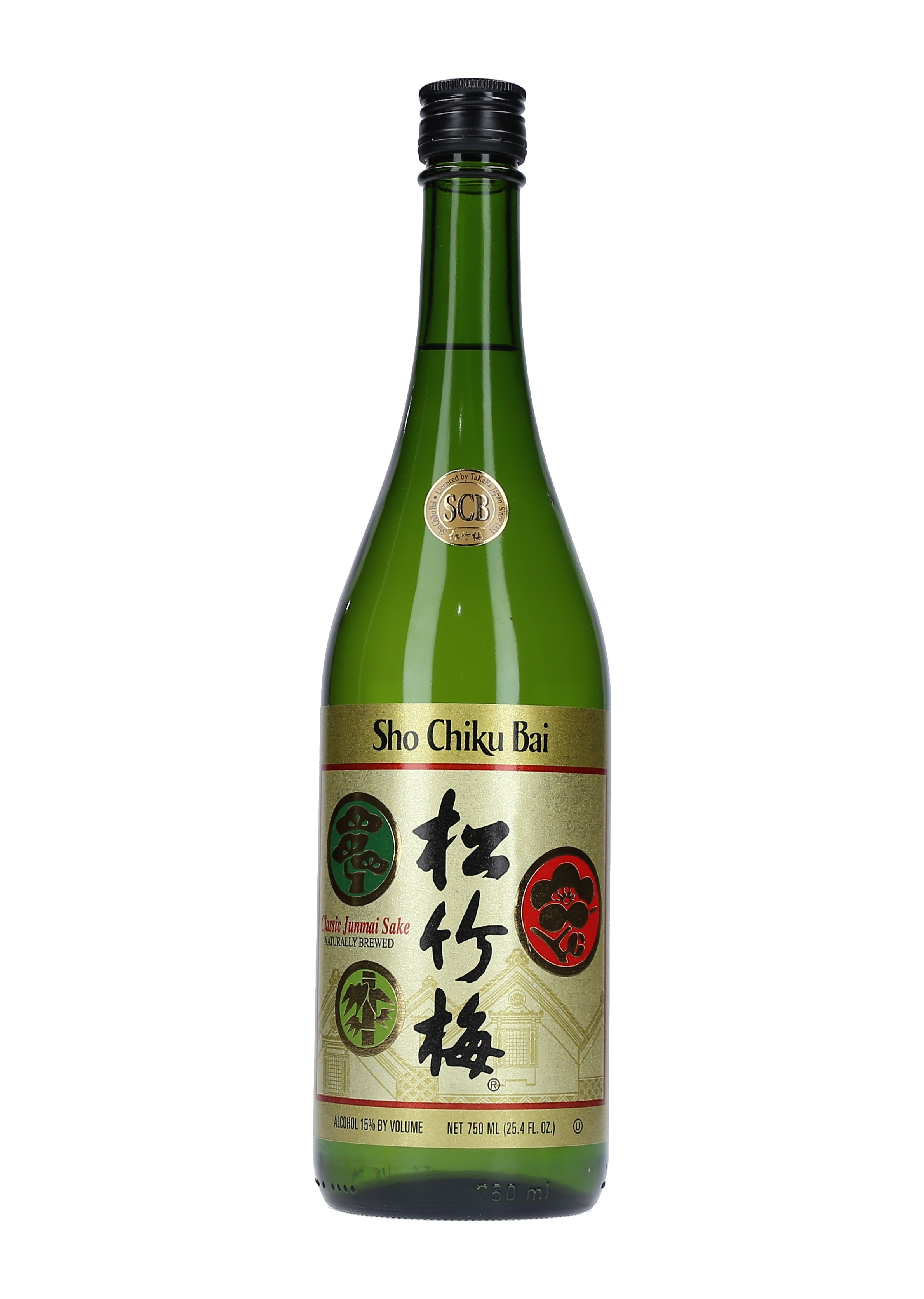 SAKE JUNMAI SHO CHIKU BAI TAKARA CAJA 12/75 CL.