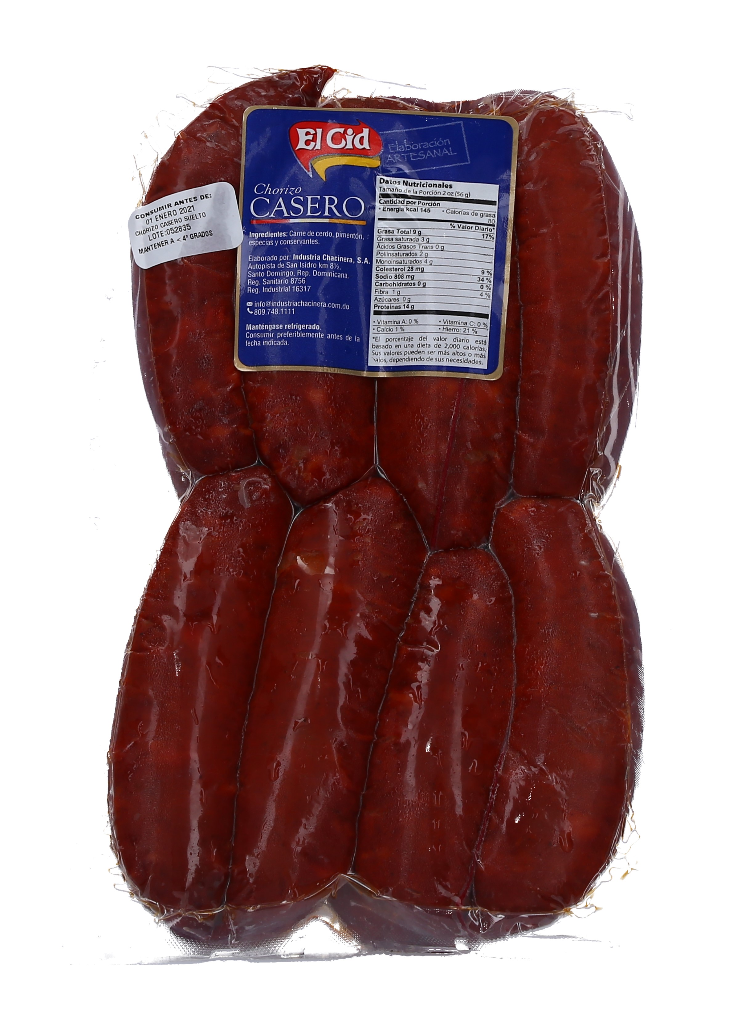 CHORIZO CASERO SUELTO EL CID (27 LB)