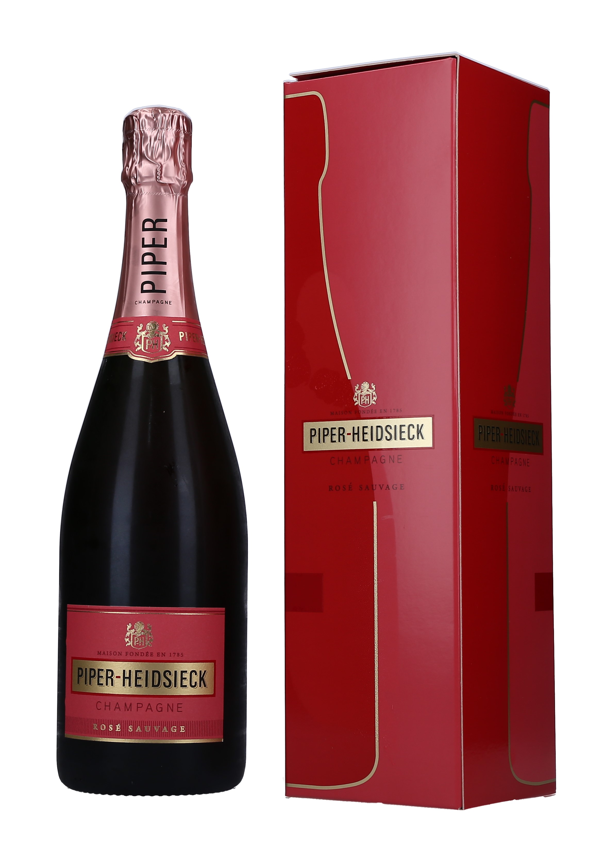 CHAMPAGNE ROSE PIPER HEIDSEICK(C/ESTUCHE CAJA 6/75 CL.