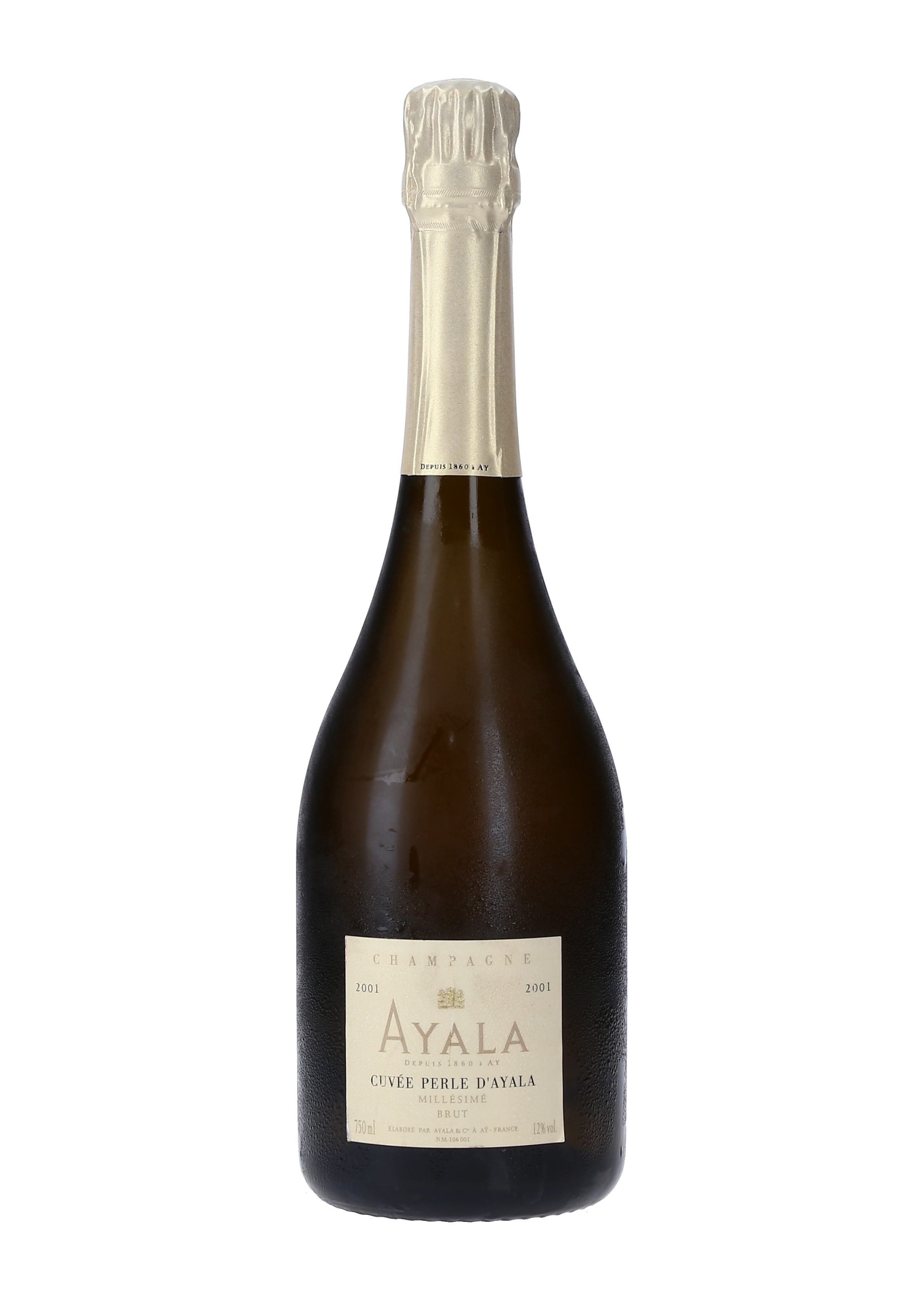 CHAMPAGNE PERLE D'AYALA VINTAGE AYALA 01 CAJA 6/75 CL.