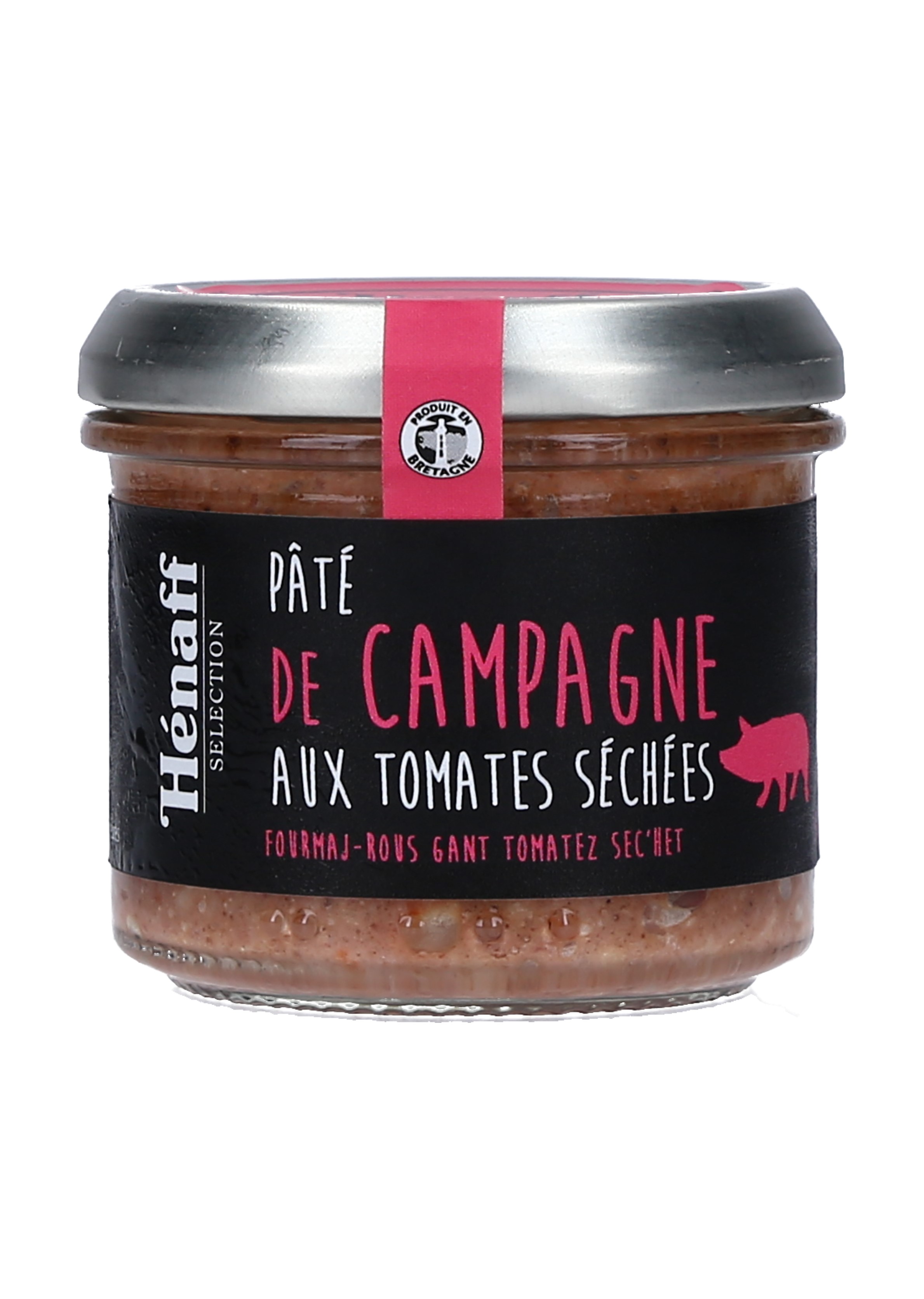 PATE D CAMPAGNE C/TOMATE SECO HENAFF4340 CAJA 12/90 GR.