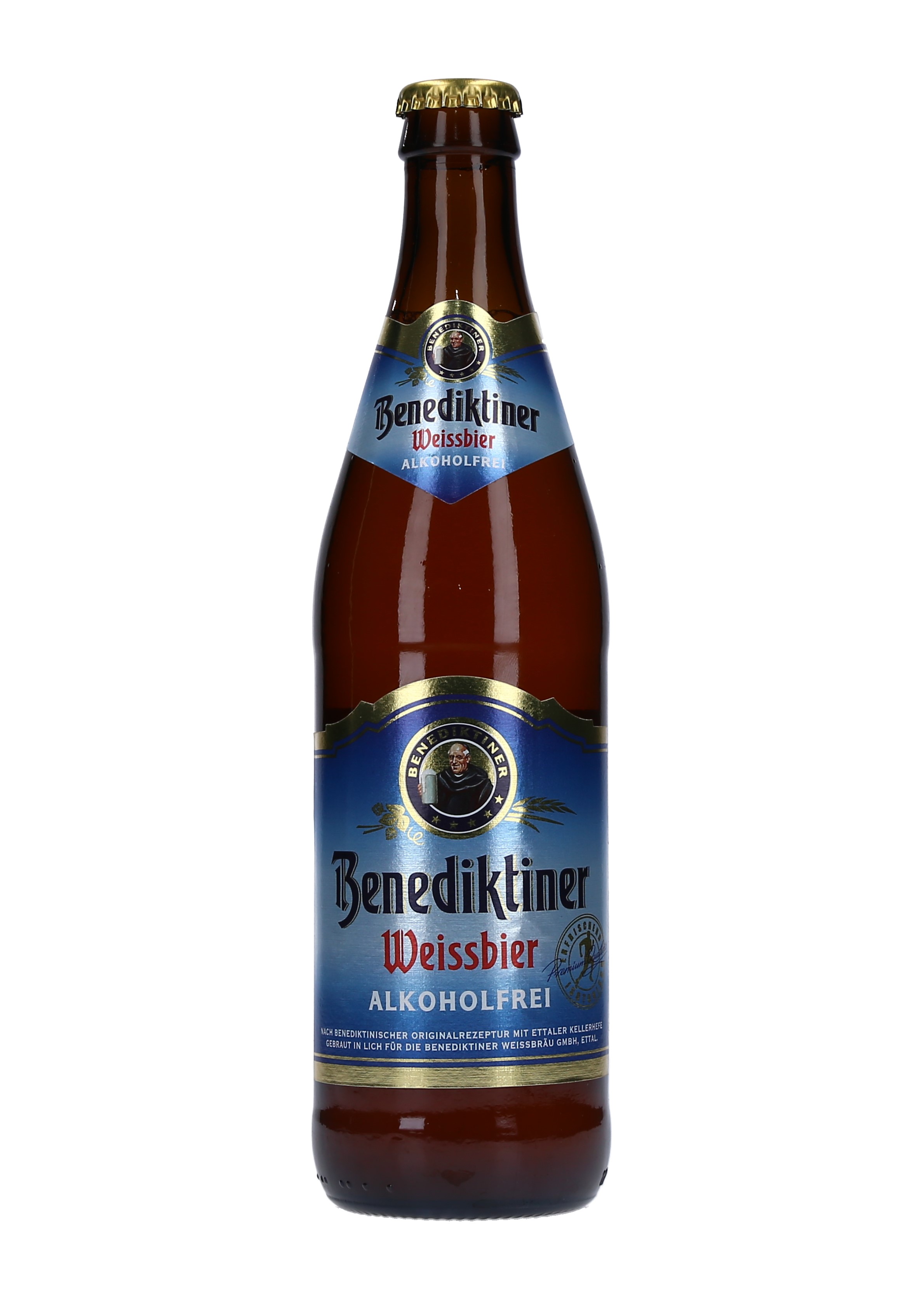 CERVEZA WEISSBIER S/ALCOHOL BENEDIKTINER CAJA 12/50 CL.