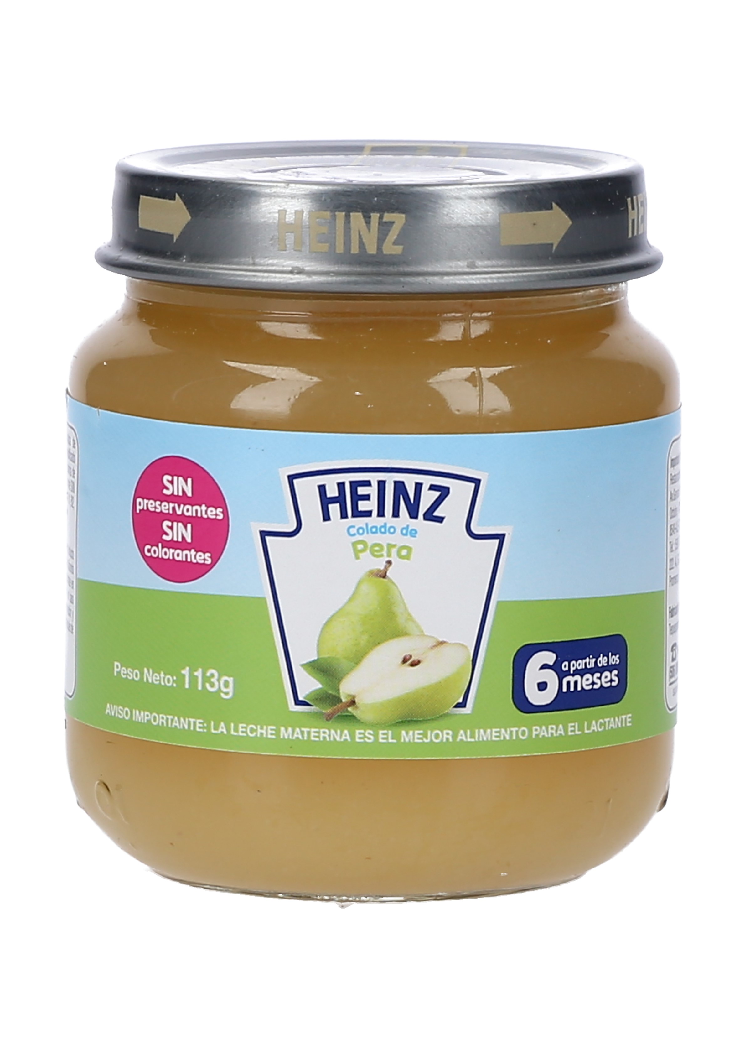 COMPOTA PERA HEINZ              (VIDRIO) CAJA 24/113 GRS