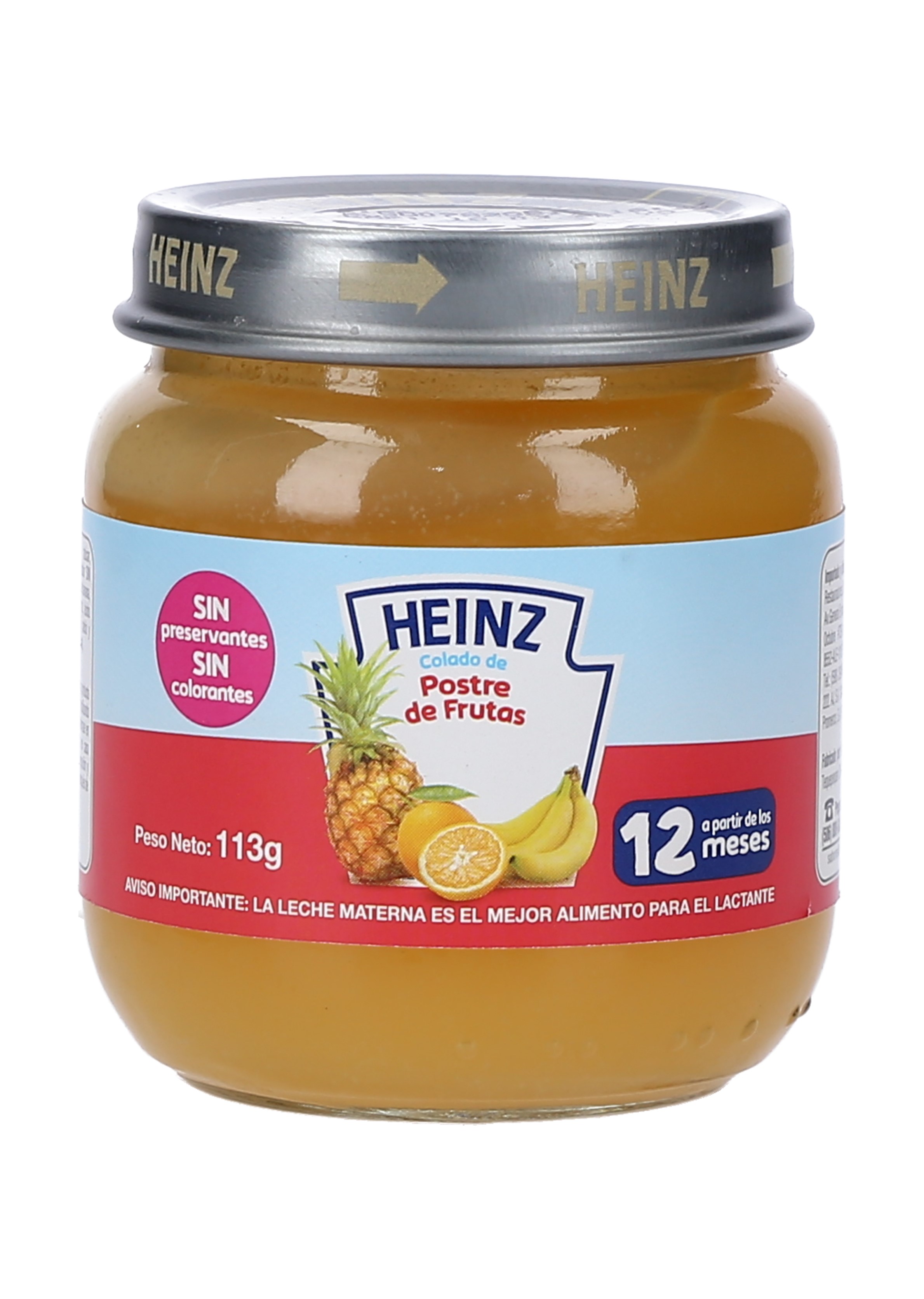 COMPOTA POSTRE DE FRUTAS HEINZ  (VIDRIO) CAJA 24/113 GRS