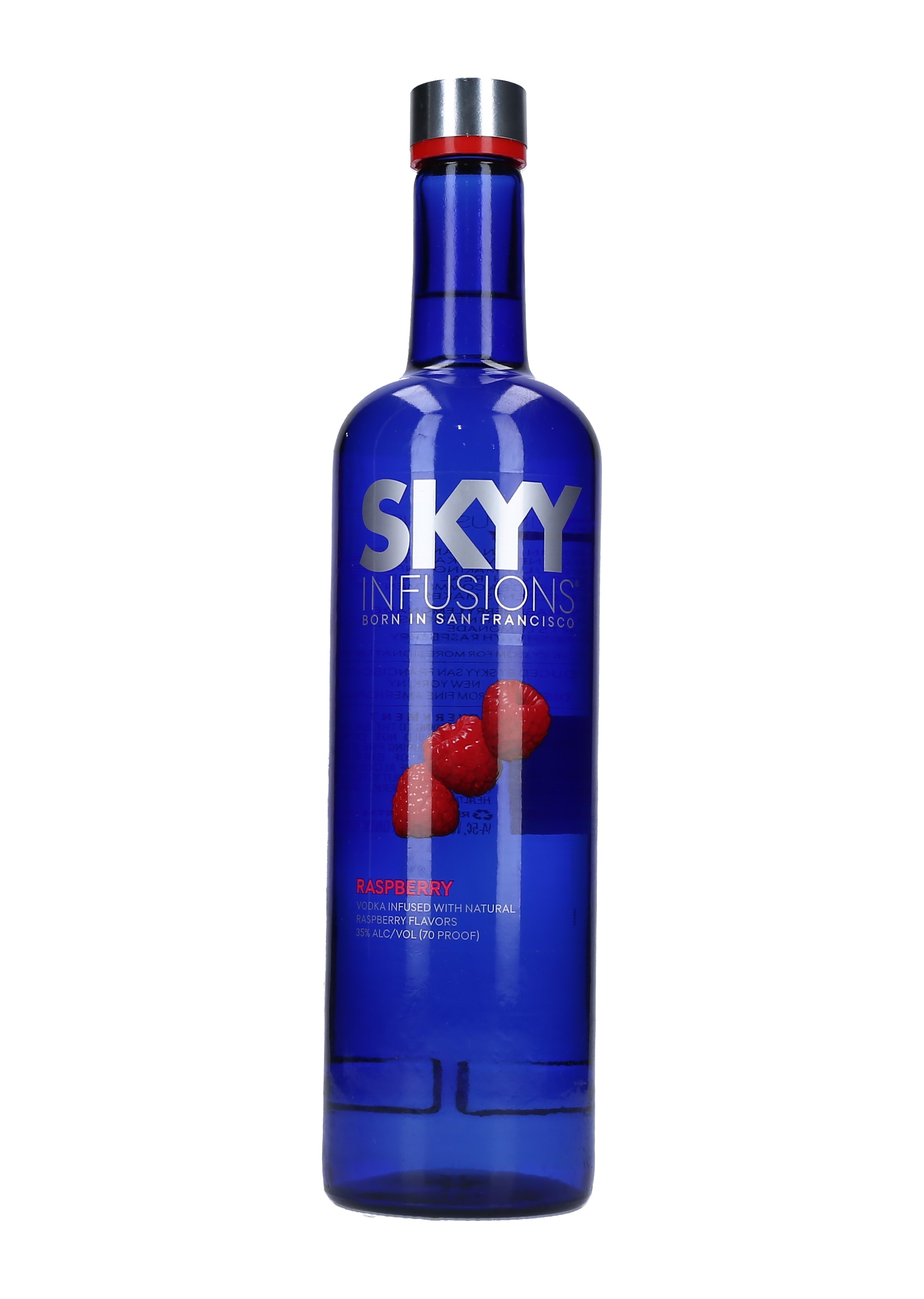 VODKA INFUSIONS RASPBERRY SKYY CAJA 12/75 CL.