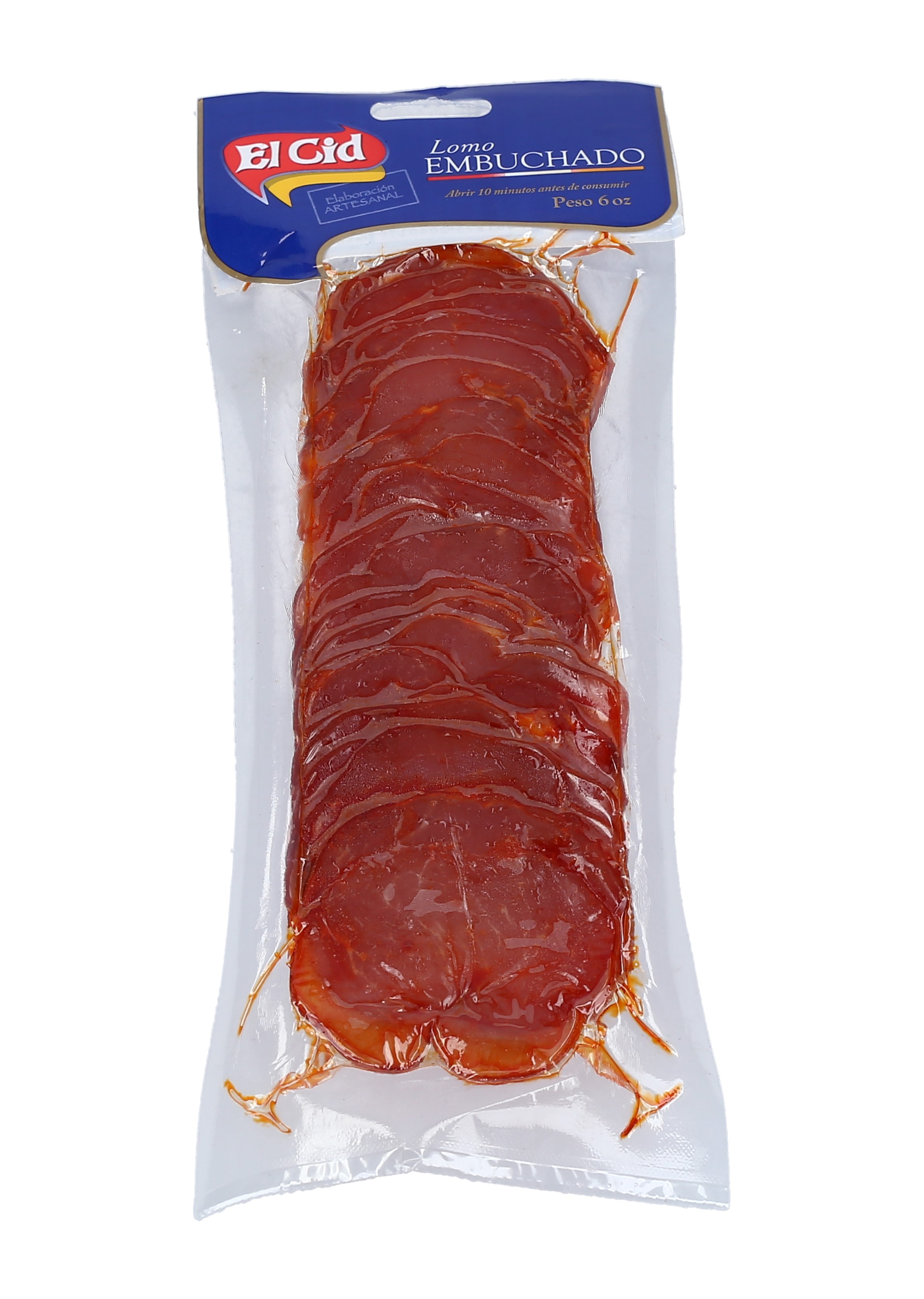 LOMO EMBUCHADO REBANADO EL CID CAJA 24/6 ONZ.