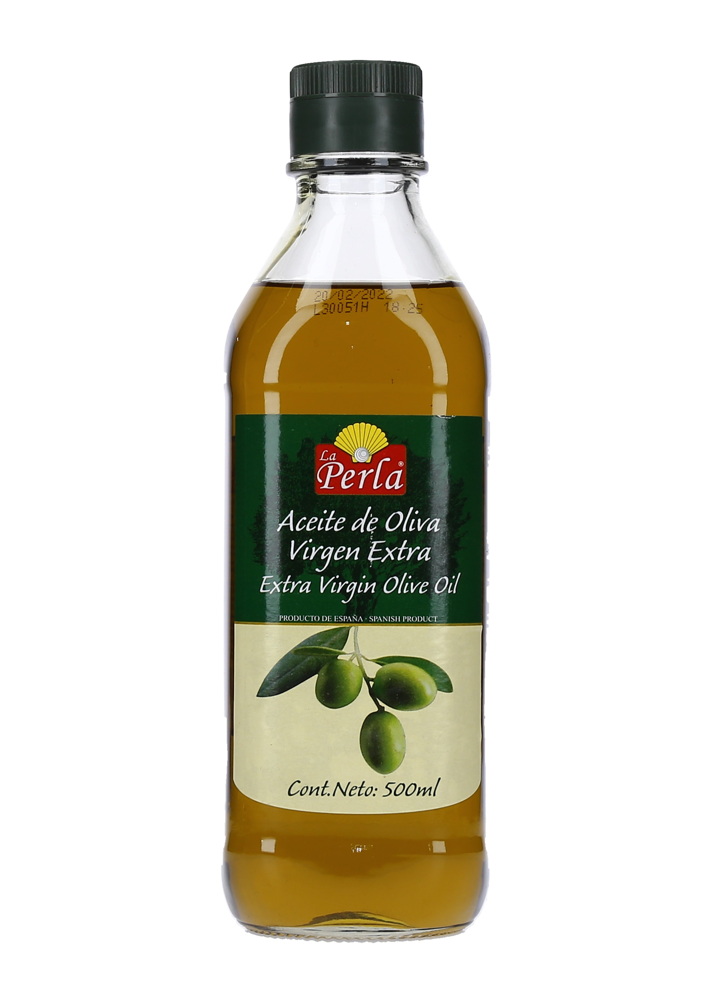 ACEITE DE OLIVA VIRGEN EXTRA LA PERLA CAJA 12/500 ML.