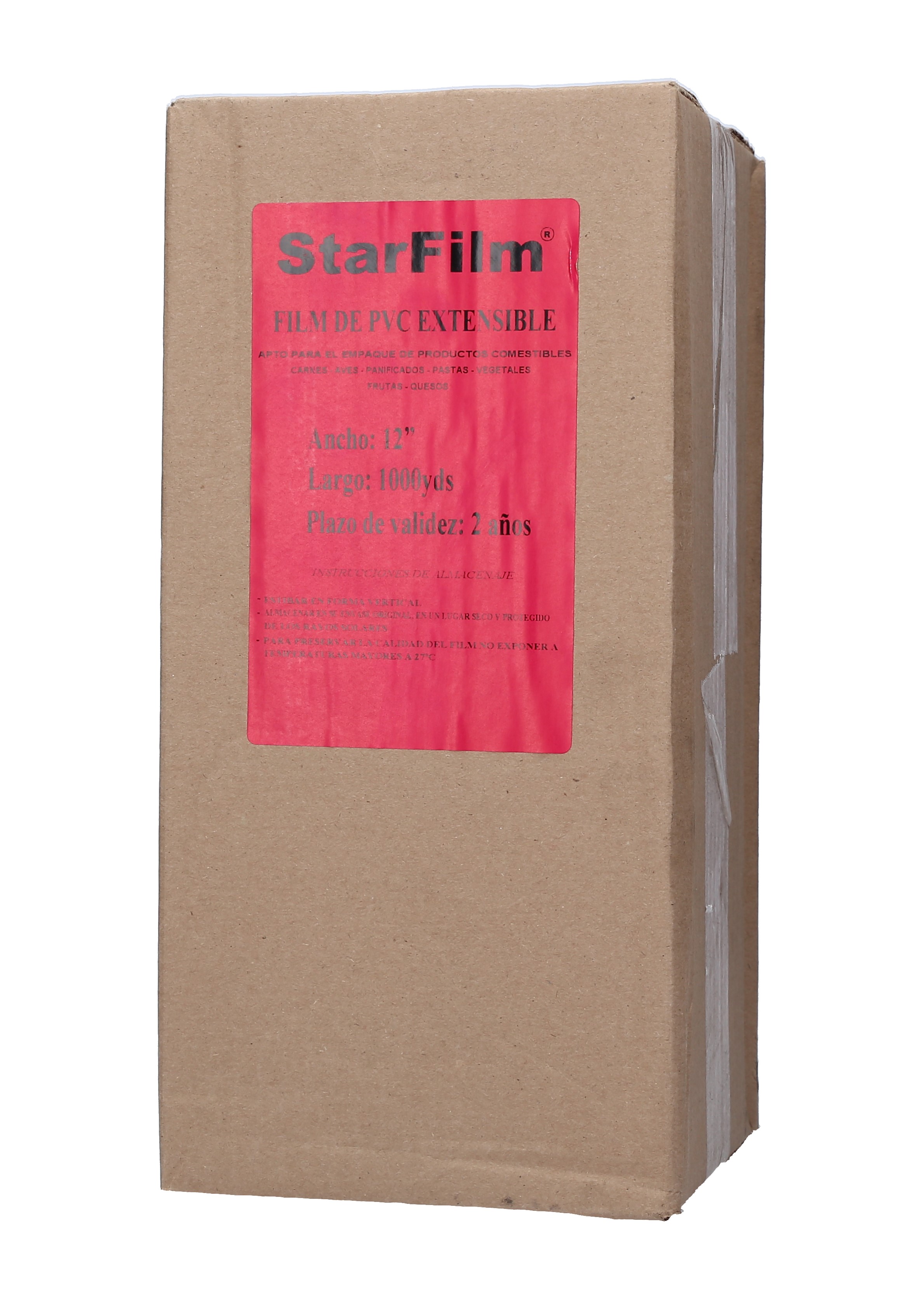 PAPEL FILM PVC 12" STARFILM (1000 YDS) ROLL 12"X3000'