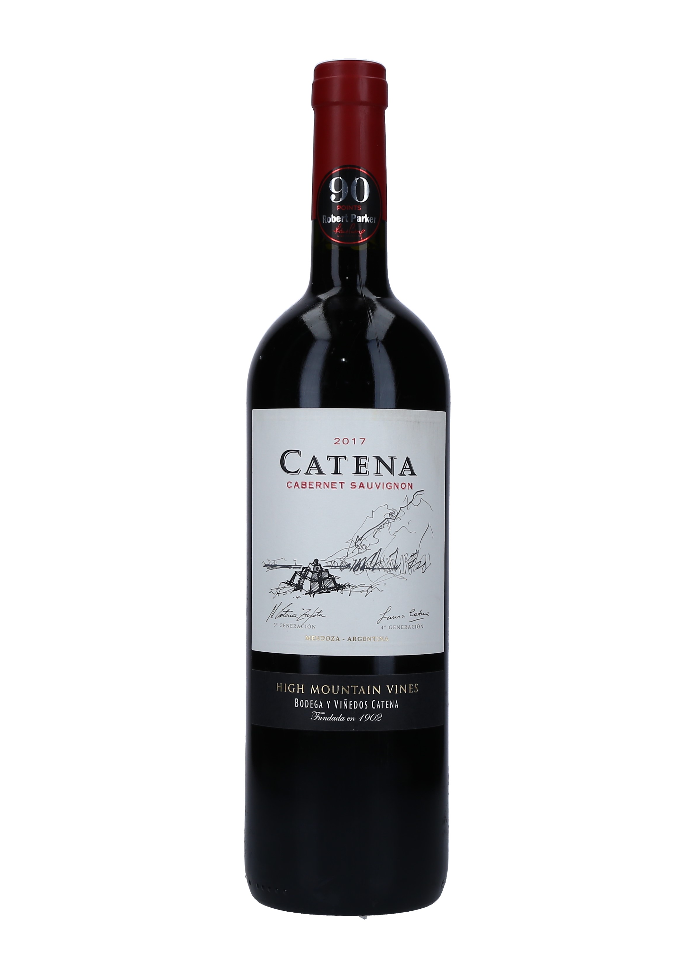 VINO TINTO CABERNET SAUVIGNON CATENA  19 CAJA 12/75 CL.