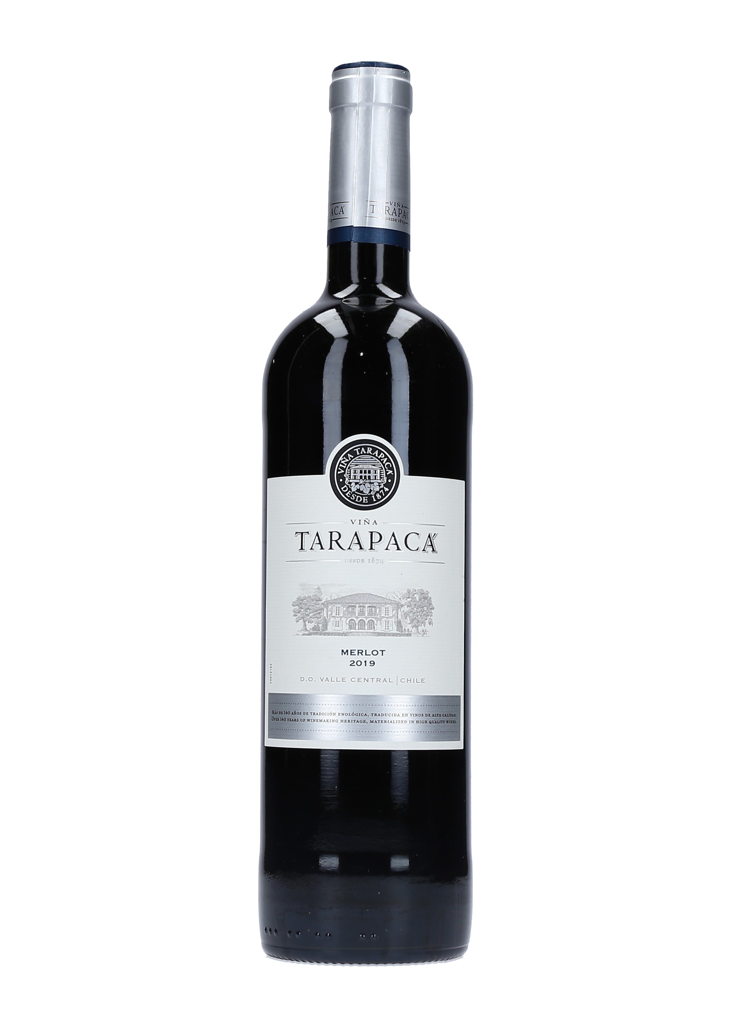 VINO TINTO MERLOT VI¥A TARAPACA       22 CAJA 12/75 CL.