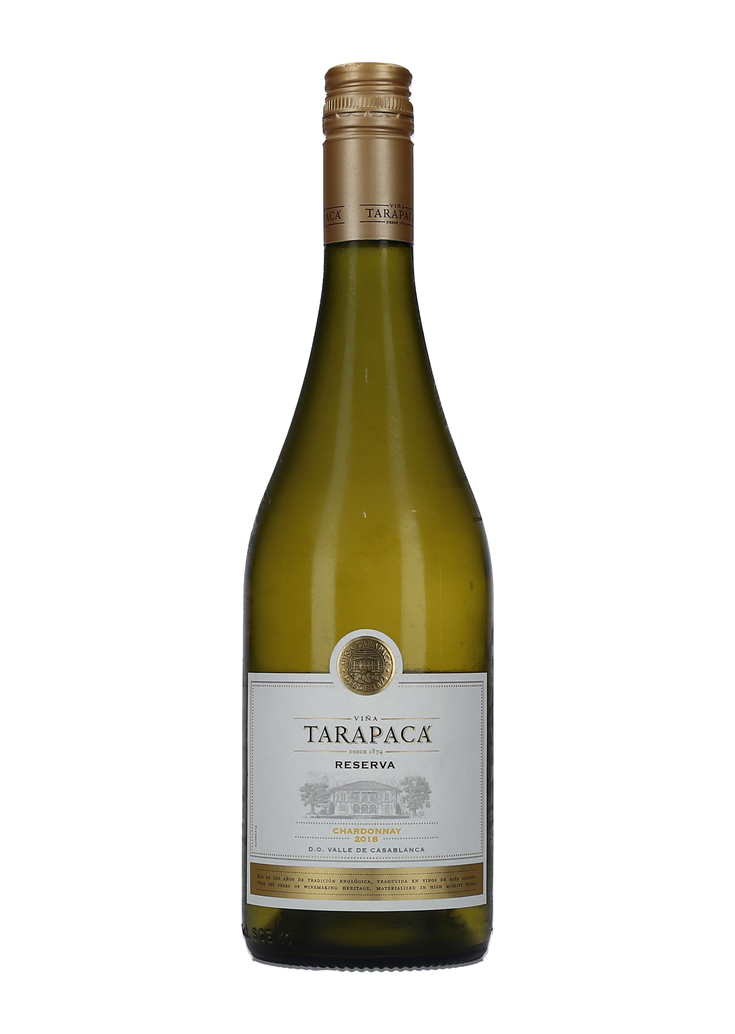 VINO BLANCO CHARDONNAY RVA TARAPACA   21 CAJA 12/75 CL.