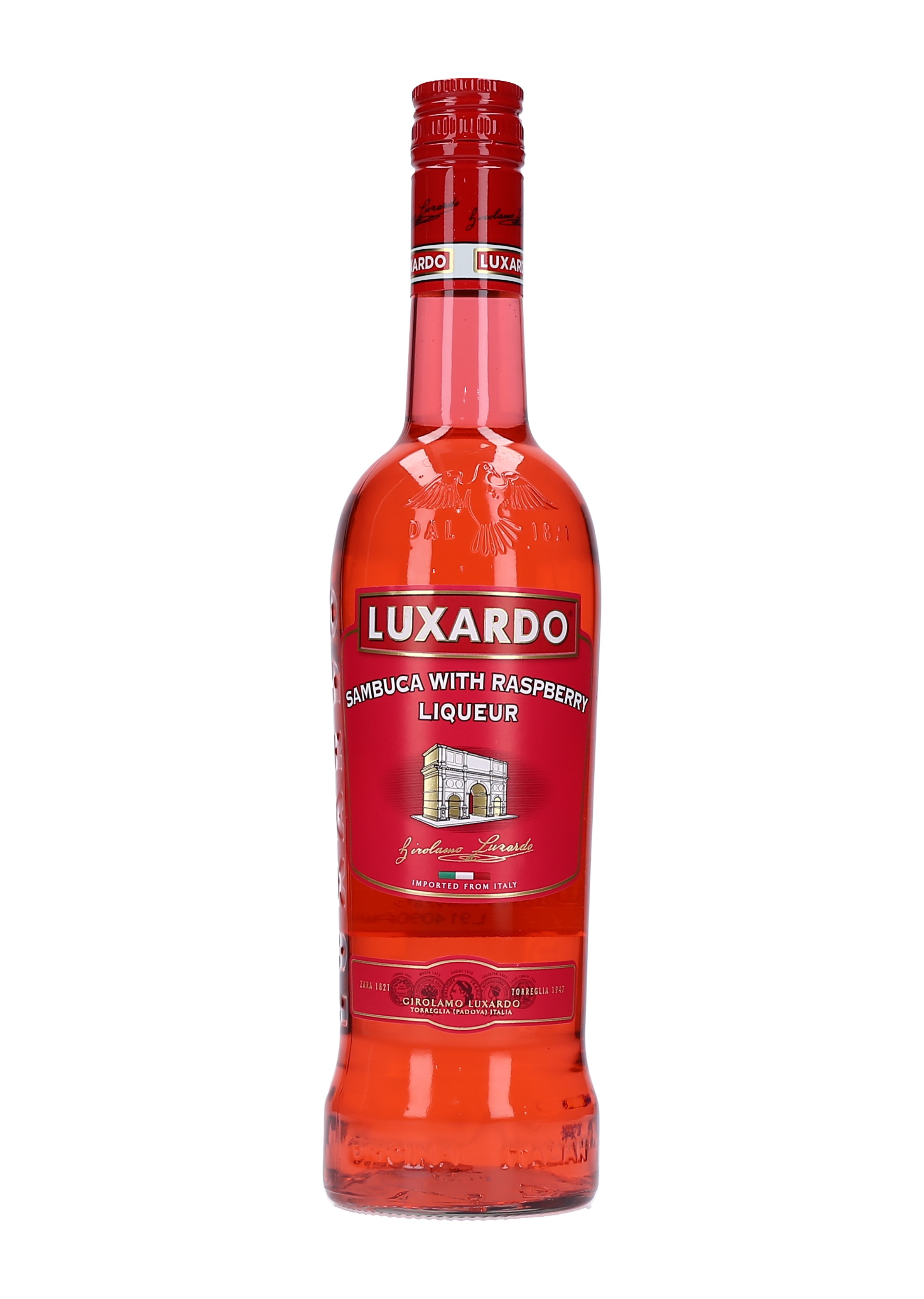 LICOR SAMBUCA RASPBERRY LUXARDO CAJA 12/75 CL.